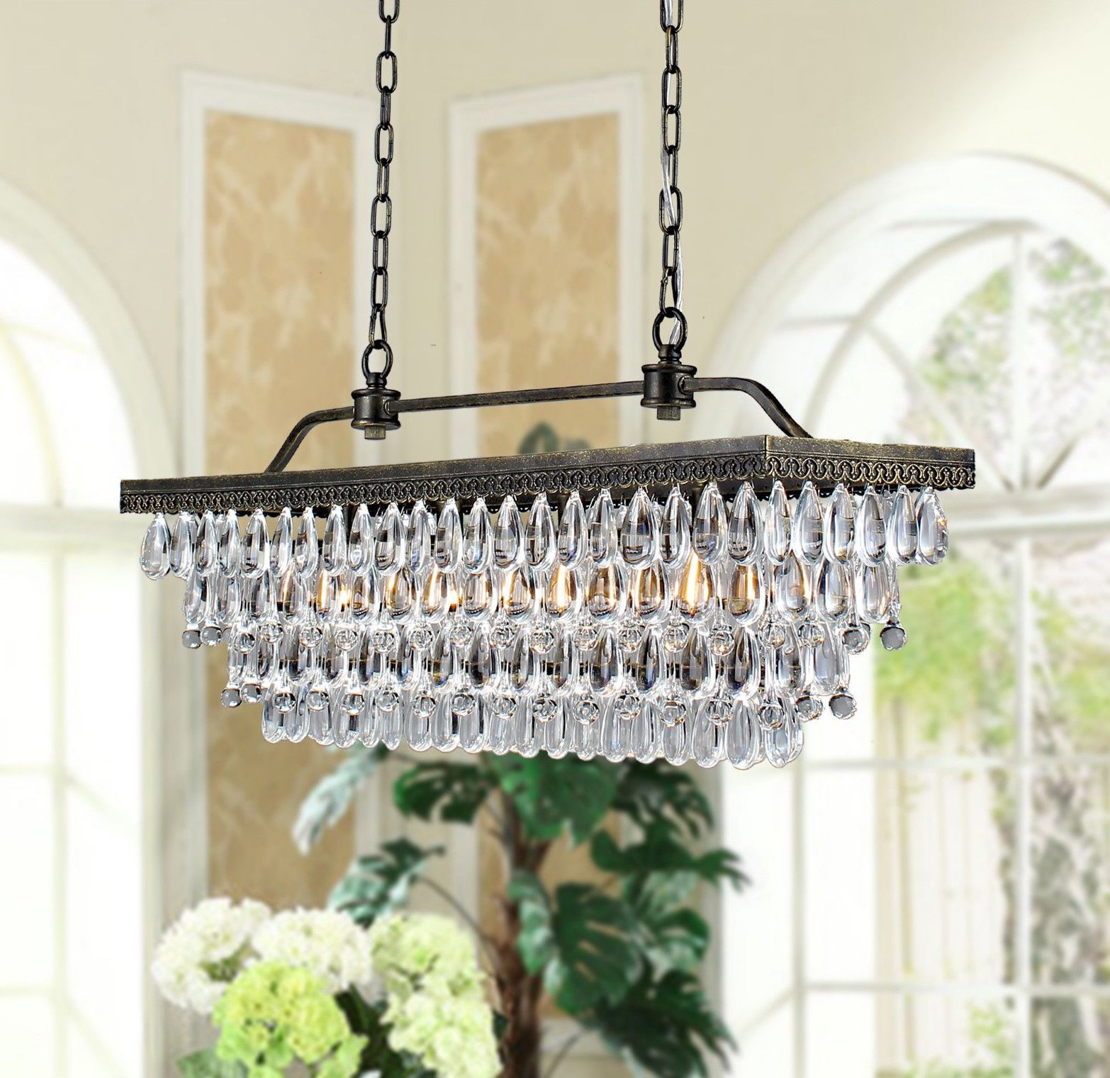 Fab French Farmhouse Chandelier From Twelve Days In Paris Within Whitten 4 Light Crystal Chandeliers (View 3 of 30)