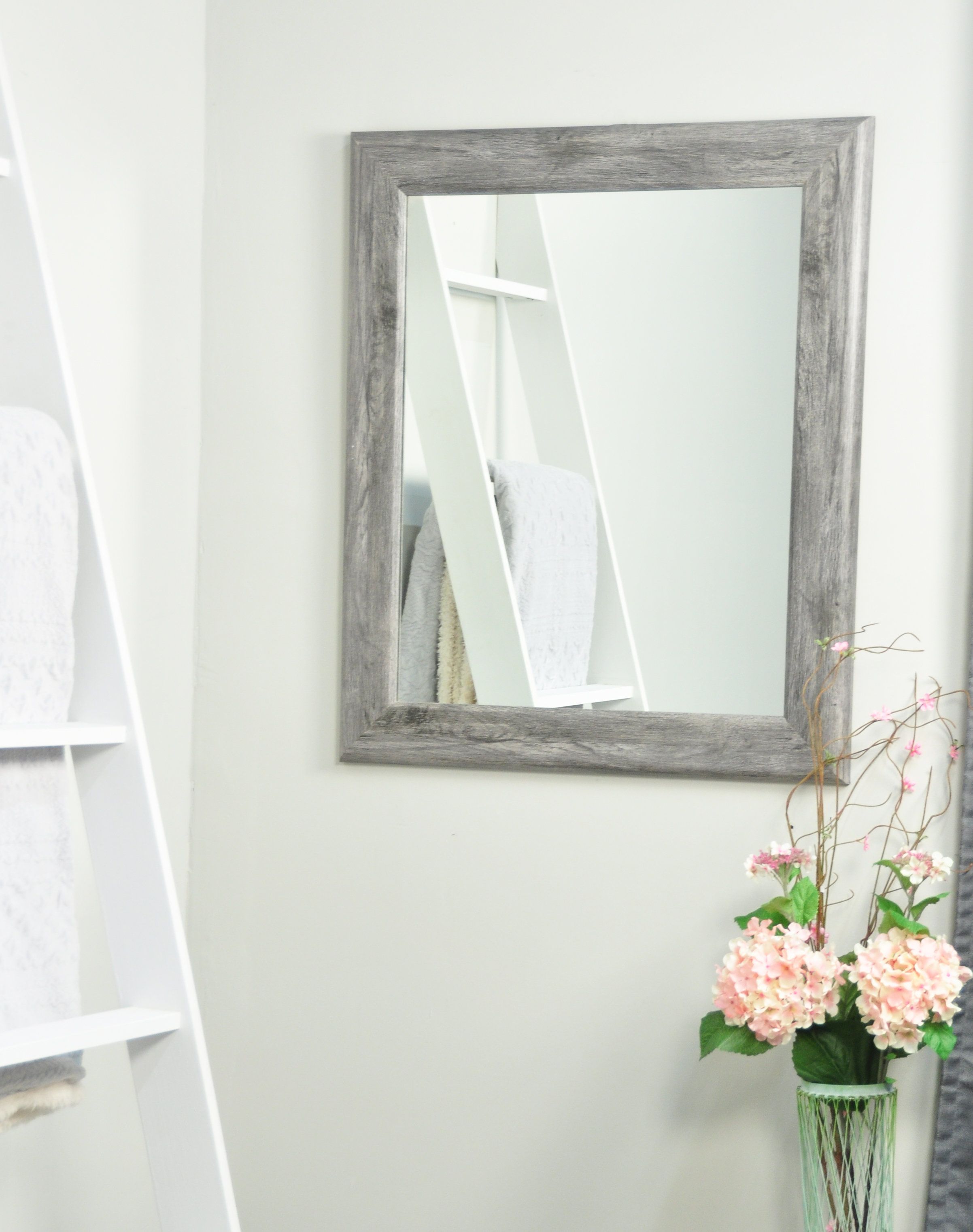 Farmhouse & Rustic Floor Mirrors | Birch Lane In Rectangle Ornate Geometric Wall Mirrors (View 22 of 30)