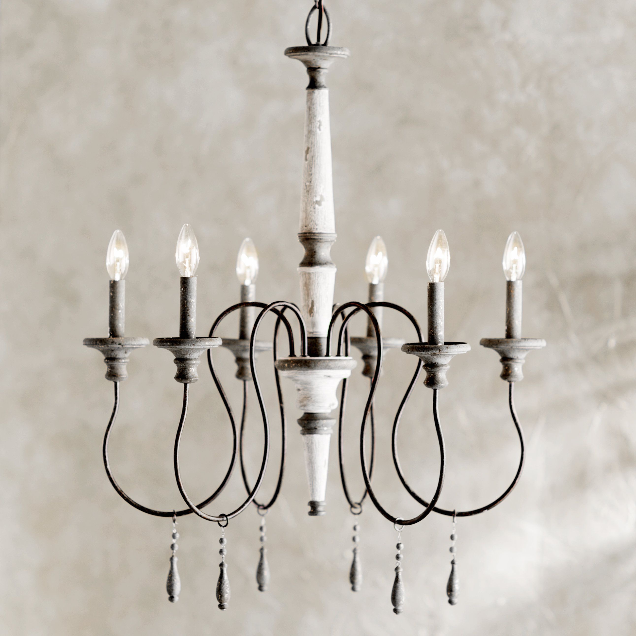 Farmhouse & Rustic Lark Manor Chandeliers | Birch Lane Throughout Bouchette Traditional 6 Light Candle Style Chandeliers (View 25 of 30)