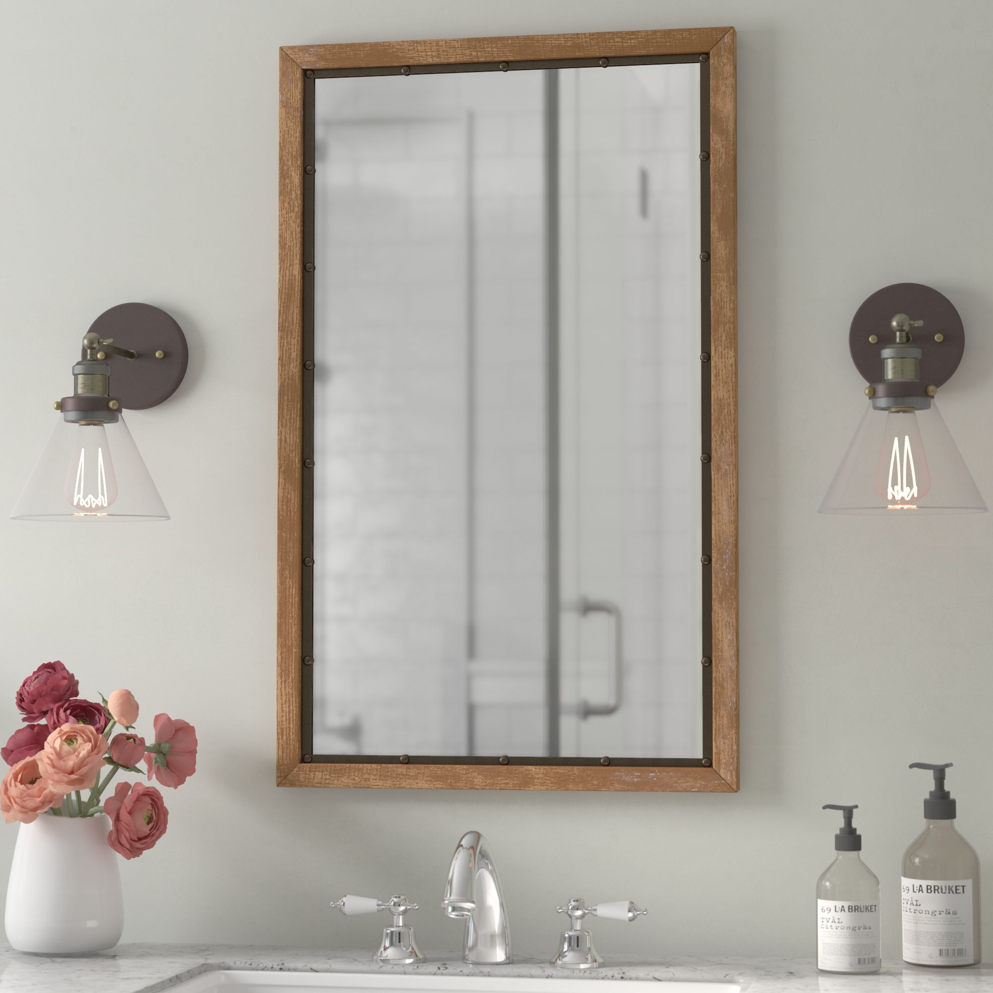 Farmhouse & Rustic Mirrors | Birch Lane Within Needville Modern &amp; Contemporary Accent Mirrors (View 25 of 30)