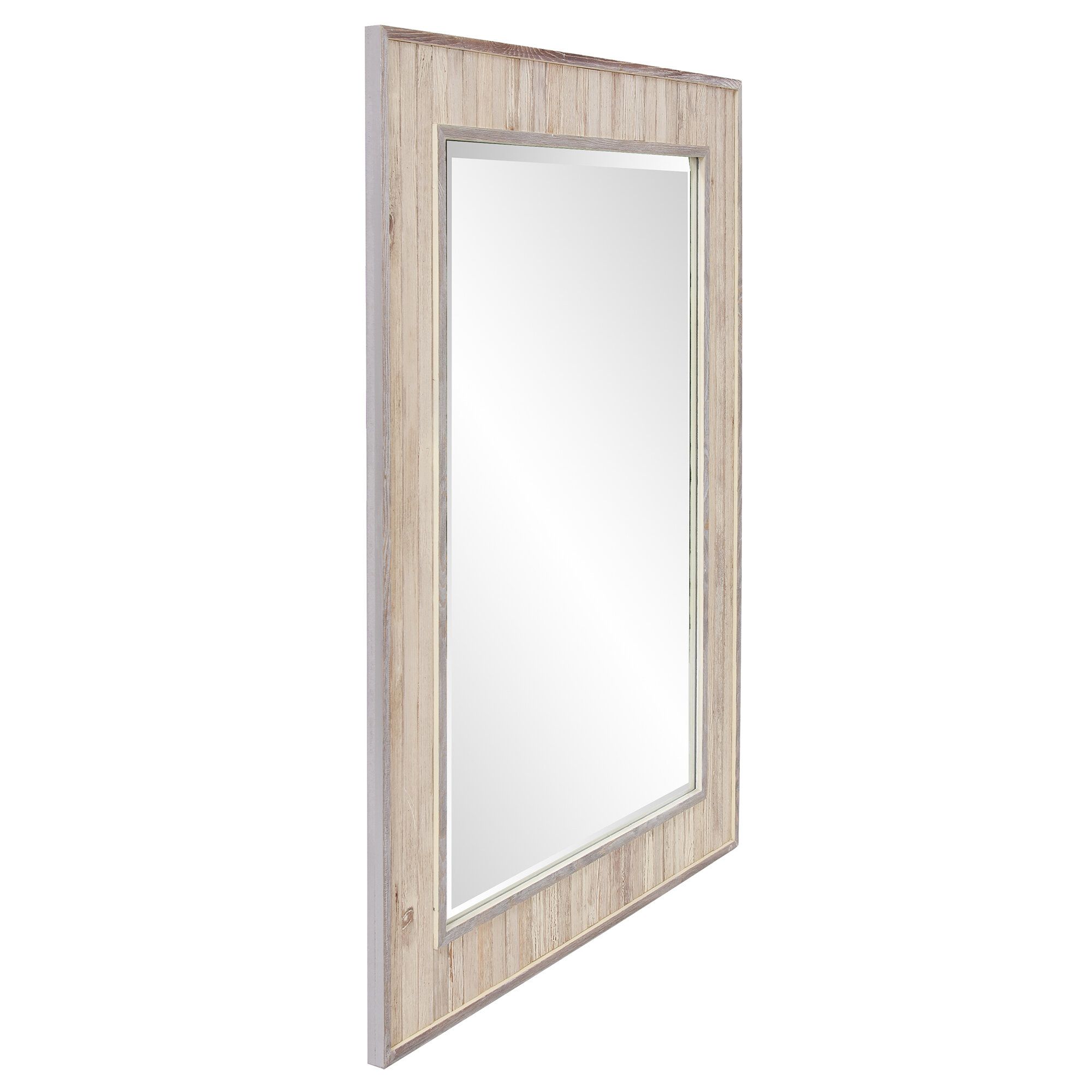 Farmhouse & Rustic Rosecliff Heights Wall & Accent Mirrors Within Wallingford Large Frameless Wall Mirrors (View 26 of 30)