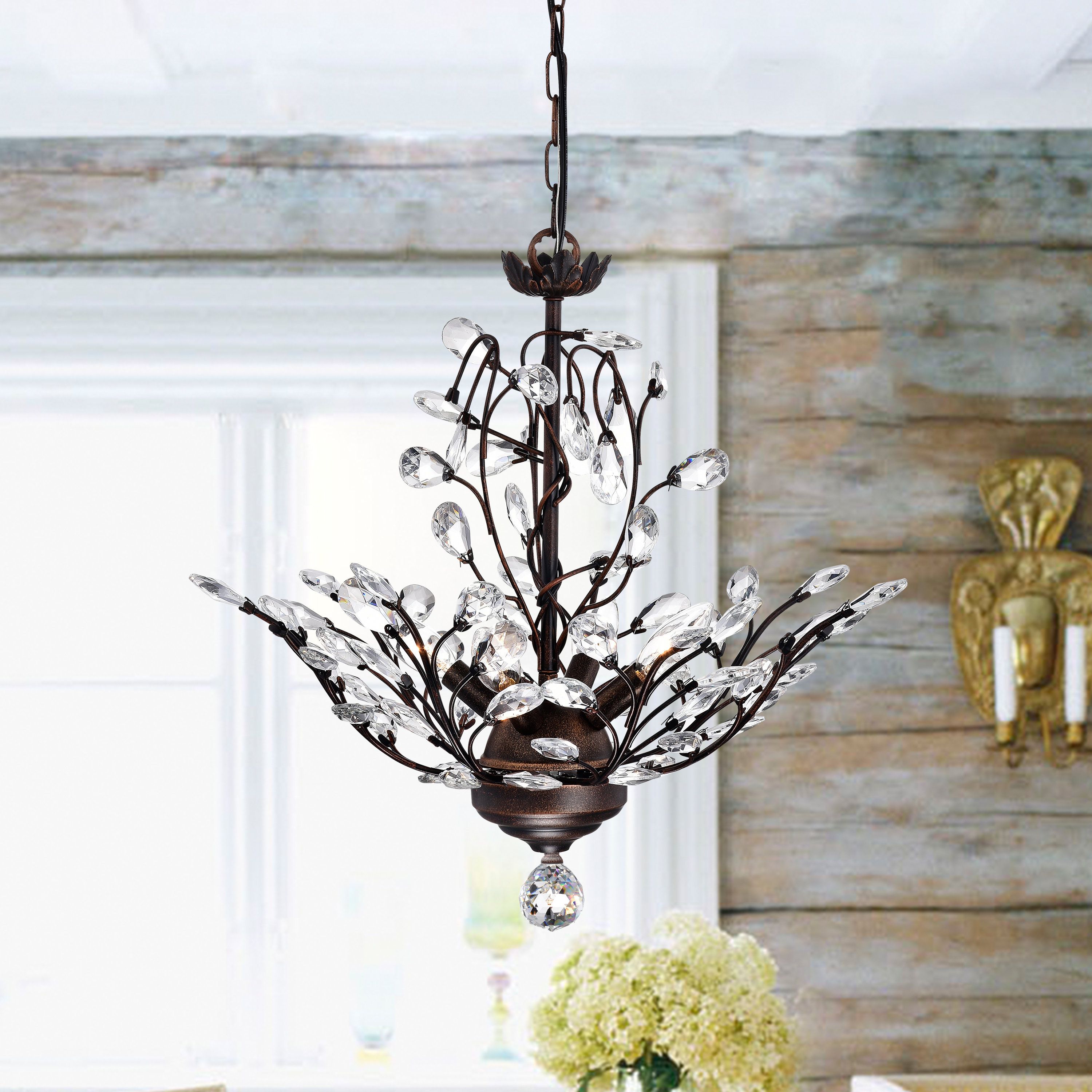 Farmhouse & Rustic Willa Arlo Interiors Chandeliers | Birch Lane Throughout Hermione 5 Light Drum Chandeliers (View 18 of 30)