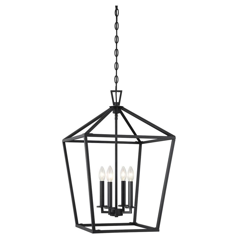 Filament Design 4 Light Matte Black Pendant | Kitchen Ideas Regarding Finnick 4 Light Foyer Pendants (View 15 of 30)