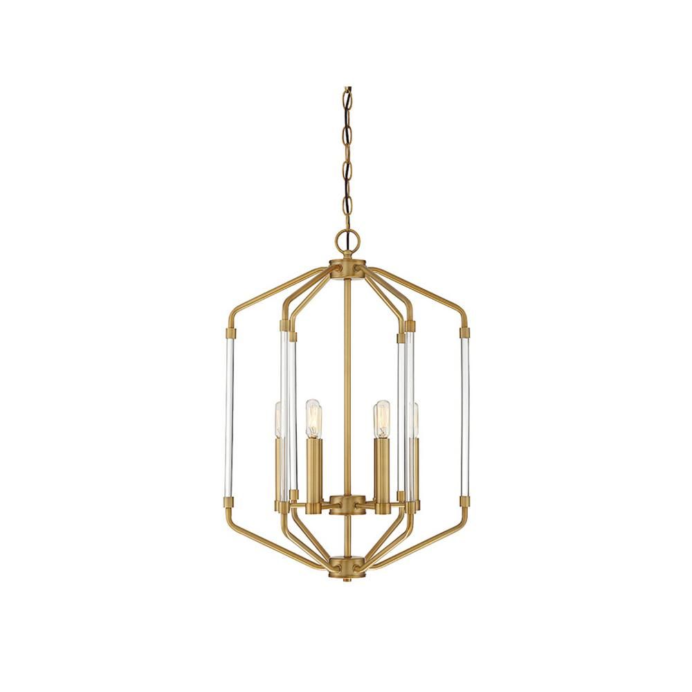 Filament Design 6 Light Warm Brass Pendant | Products In Regarding Tiana 4 Light Geometric Chandeliers (View 21 of 30)