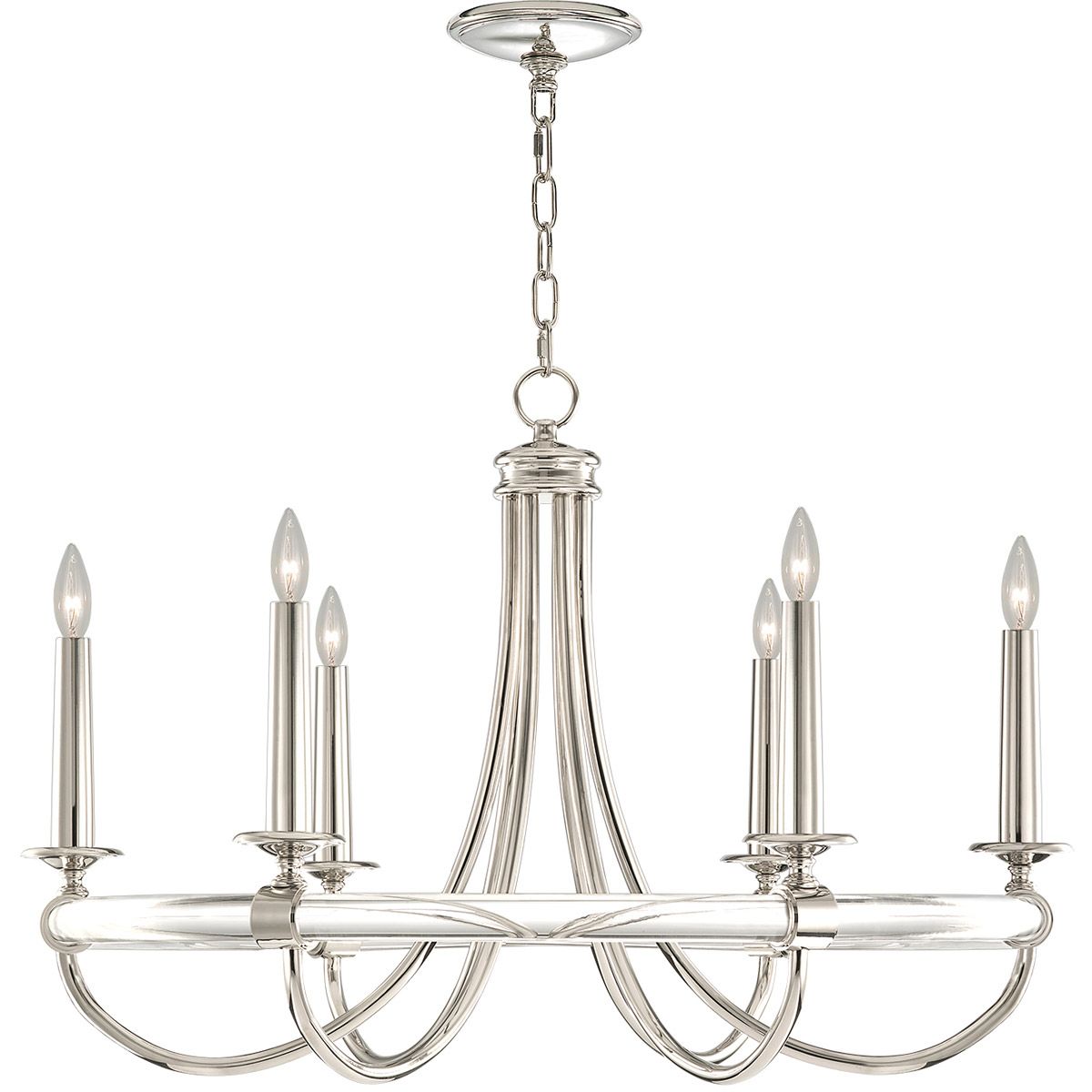 Fine Art Lamps 846140st Grosvenor Square 6 Light 34 Inch Intended For Paladino 6 Light Chandeliers (View 25 of 30)