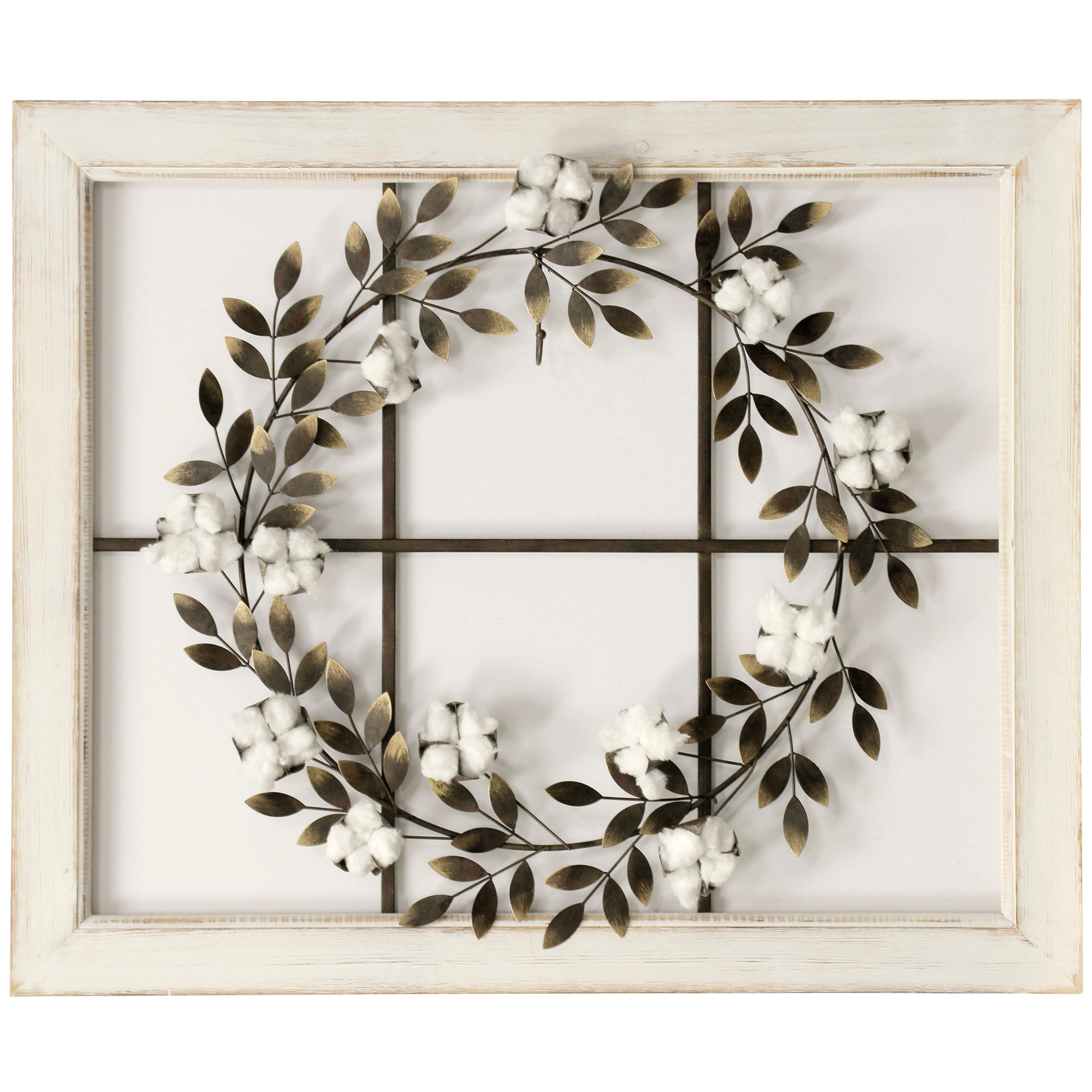 Featured Photo of 2024 Latest Floral Wreath Wood Framed Wall Decor