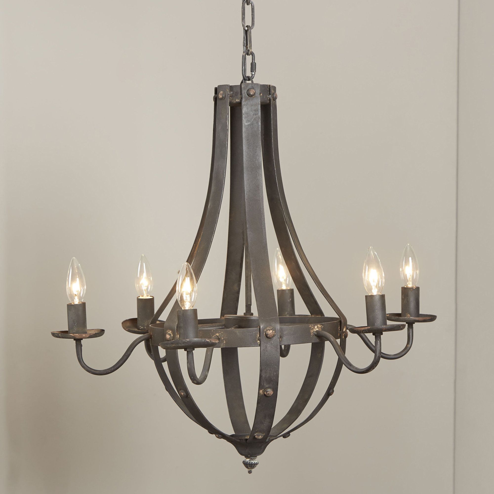 Foulds 6 Light Empire Chandelier With Phifer 6 Light Empire Chandeliers (View 4 of 30)
