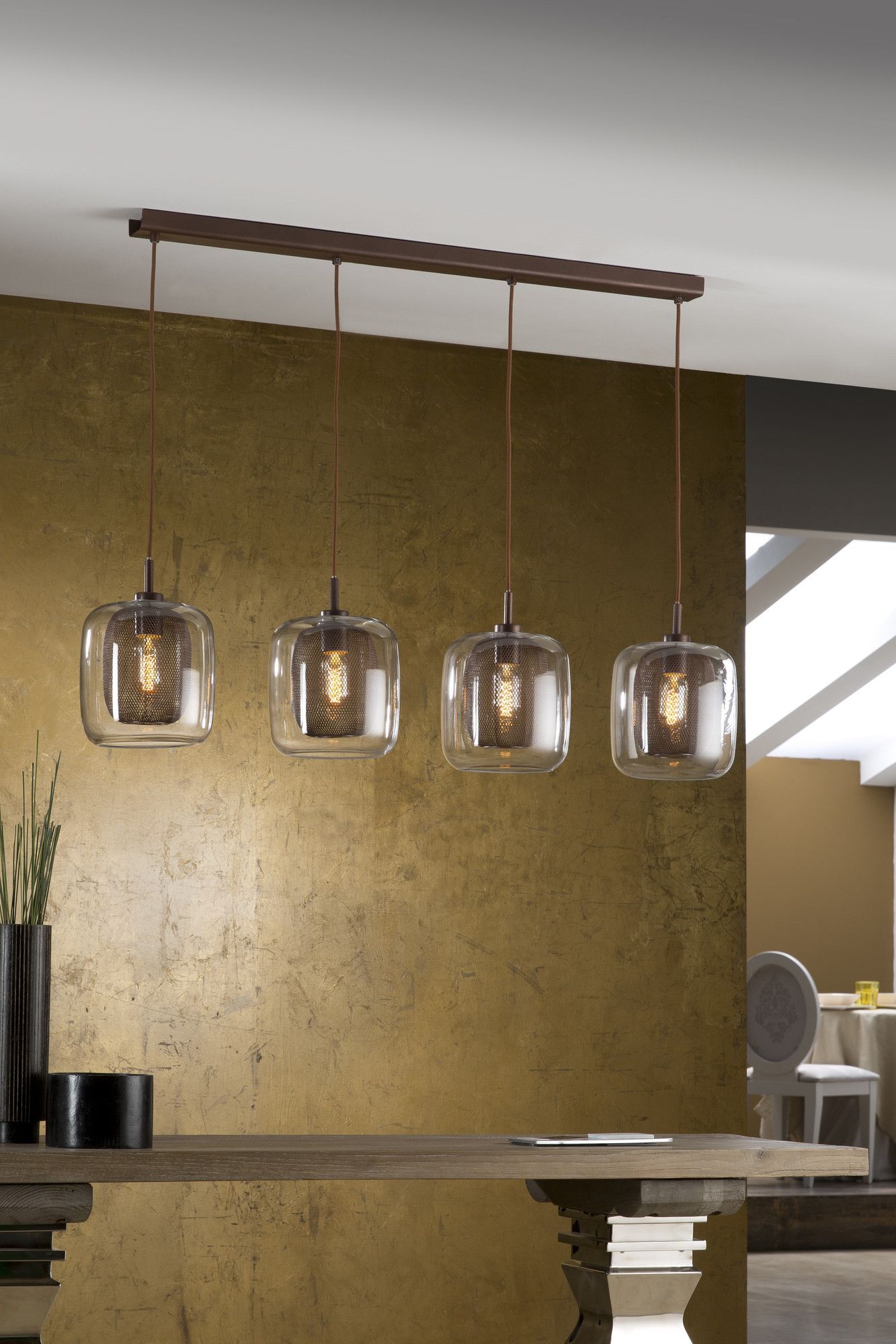 Fox 4 Light Kitchen Island Pendant | For The Home In 2019 With Zachery 5 Light Led Cluster Pendants (View 17 of 30)