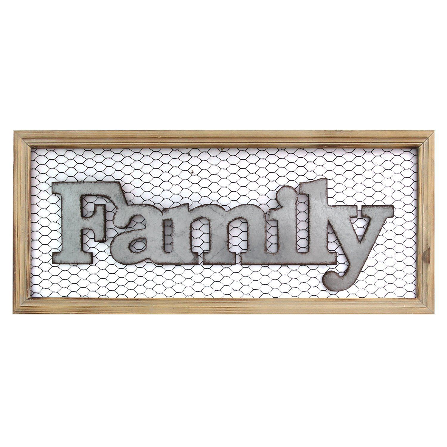Framed Family Sign Wall Décor In Fawcett Thankful Heart Wall Decor (View 28 of 30)