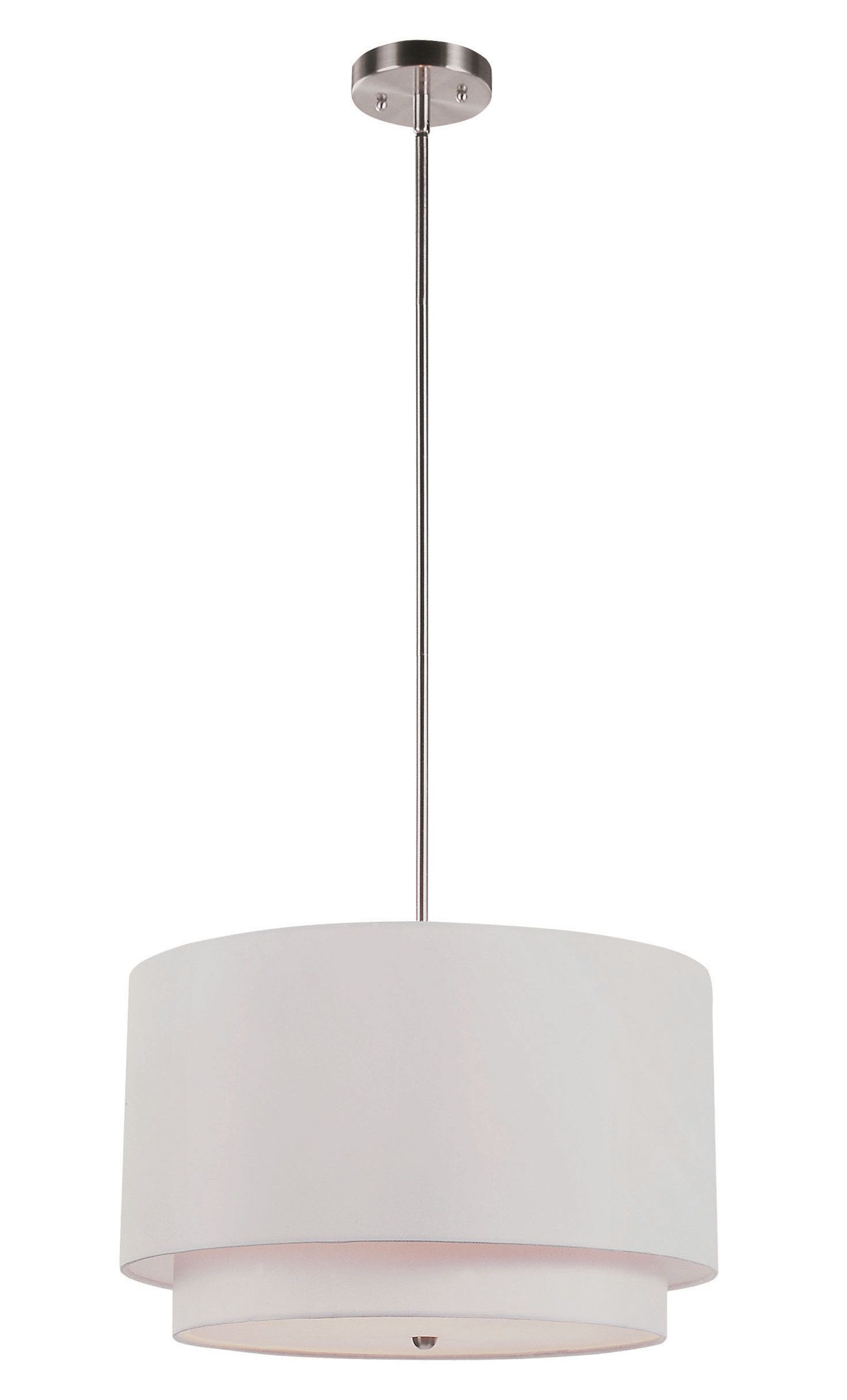 Friedland 3 Light Drum Tiered Pendant Within Kasey 3 Light Single Drum Pendants (View 4 of 30)