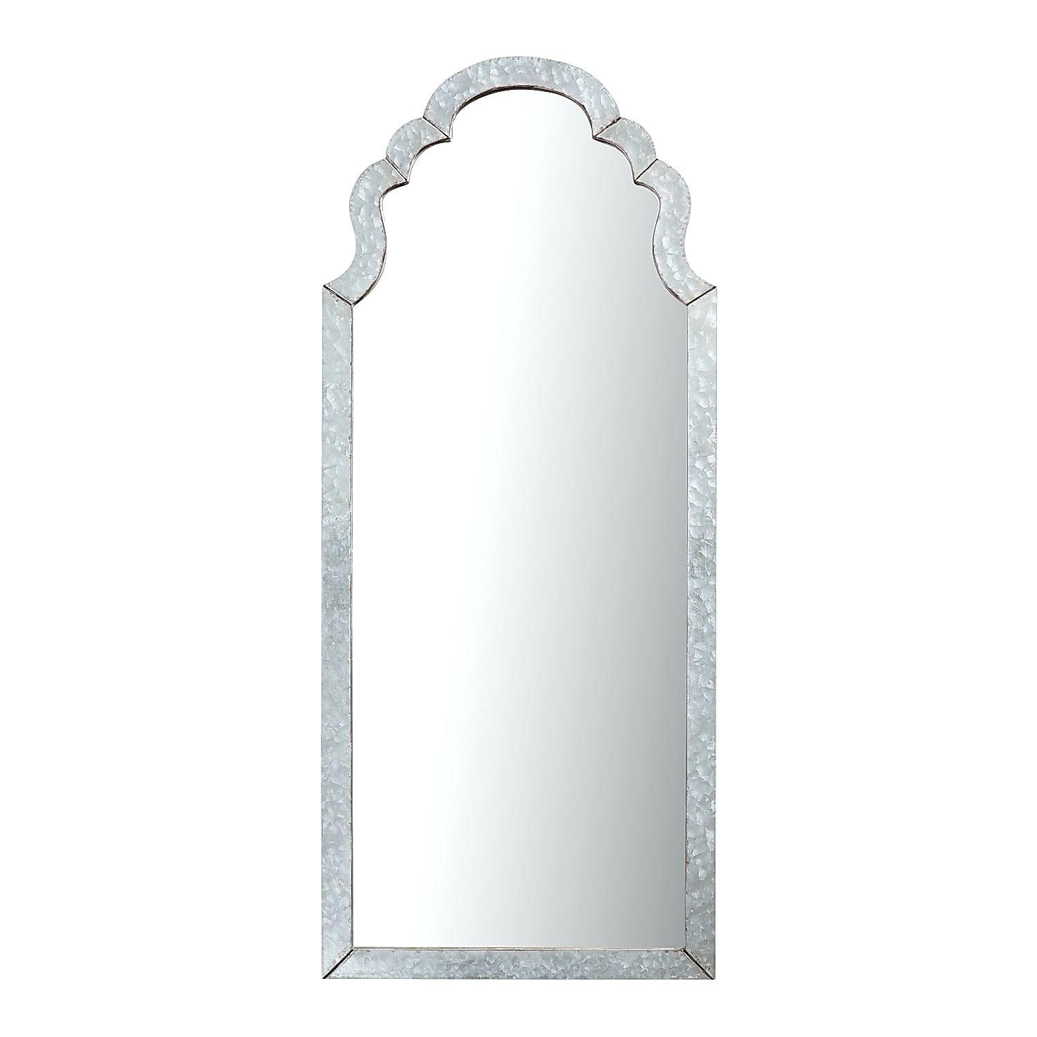 Galvanized Metal Mirror Rope Hanging Wall Accent Mirrors Intended For Round Galvanized Metallic Wall Mirrors (Photo 26 of 30)