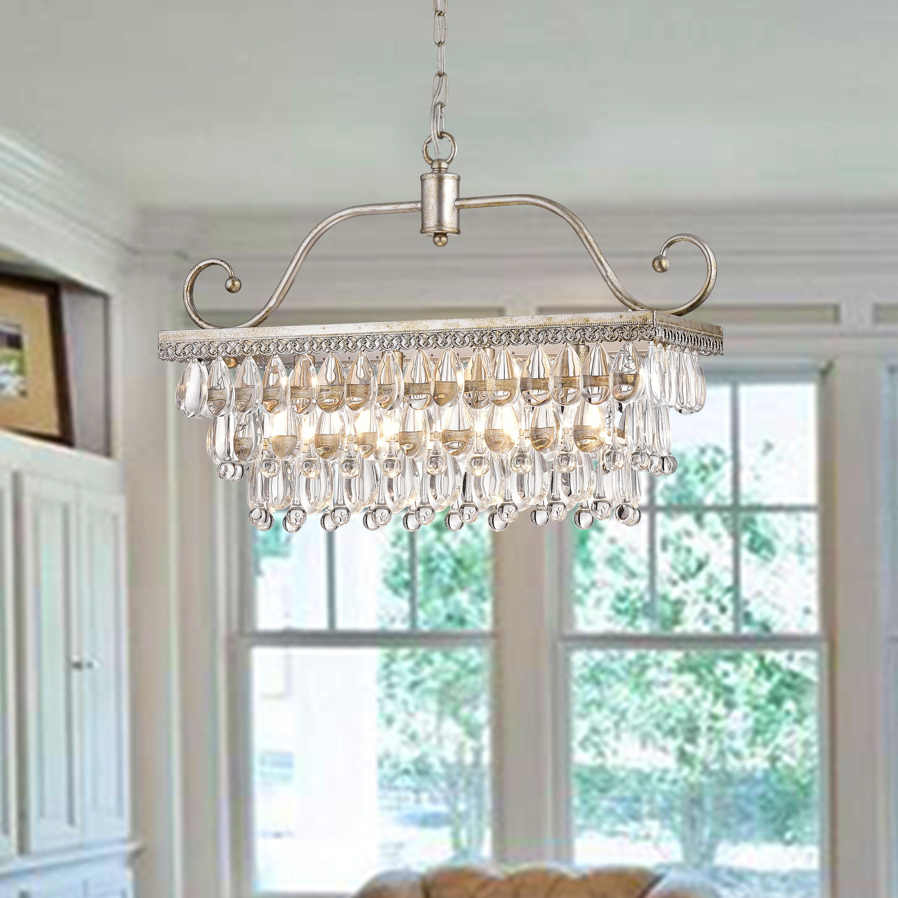 Gerhart 4 Light Crystal Chandelier Intended For Bramers 6 Light Novelty Chandeliers (View 27 of 30)