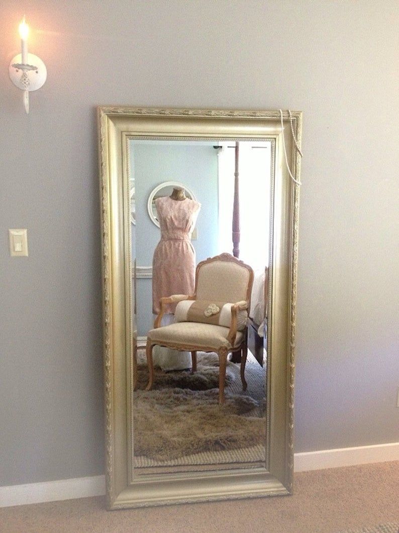 Gold Ornate Wall Mirror, Large Leaning Mirror, Dressing Room Mirror,  Hollywood Regency Mirror, Gold Home Decor, Large Wall Decor Intended For Leaning Mirrors (View 29 of 30)