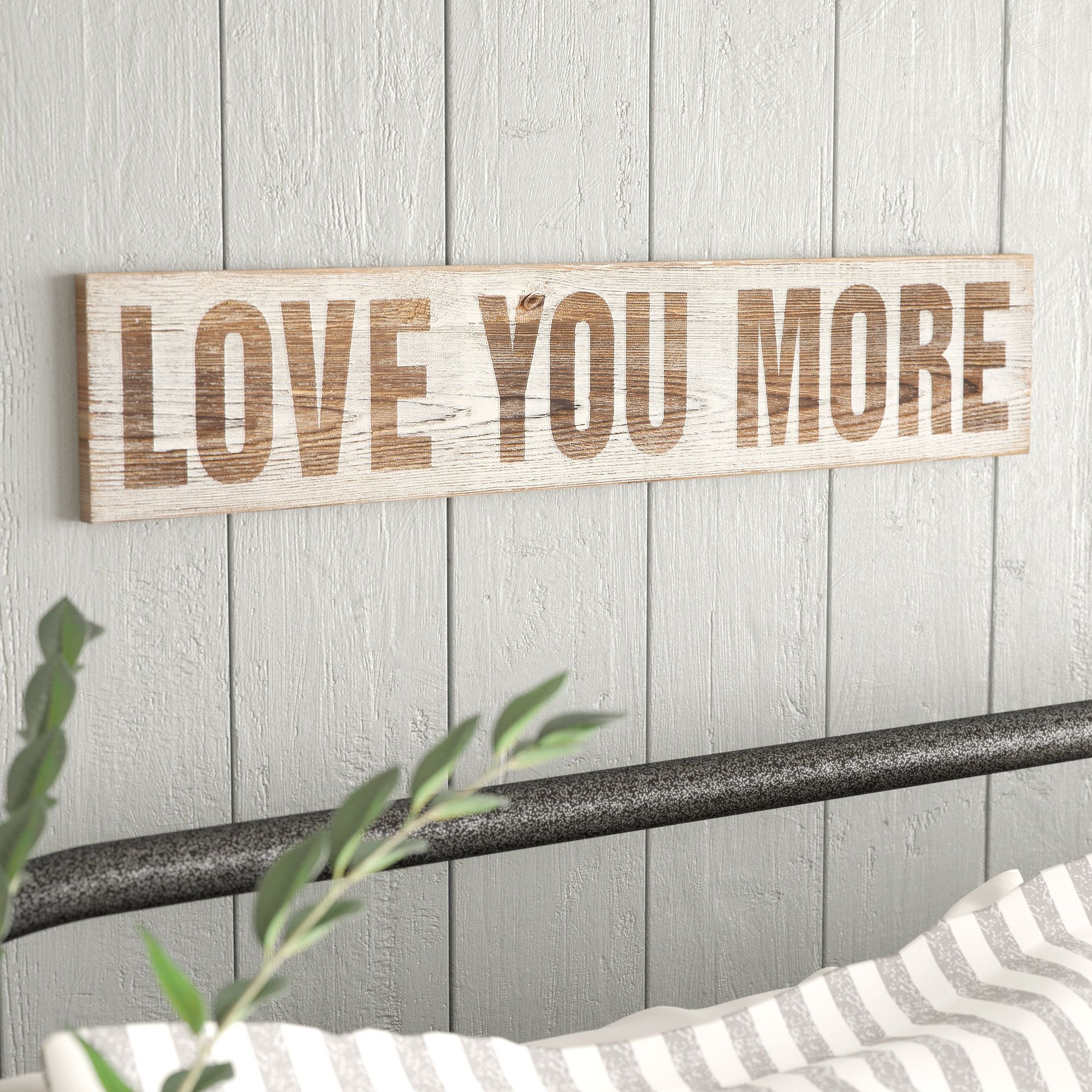 Gracie Oaks 'love You More' Wood Wall Décor & Reviews | Wayfair Pertaining To &#039;love You More&#039; Wood Wall Decor (View 1 of 30)
