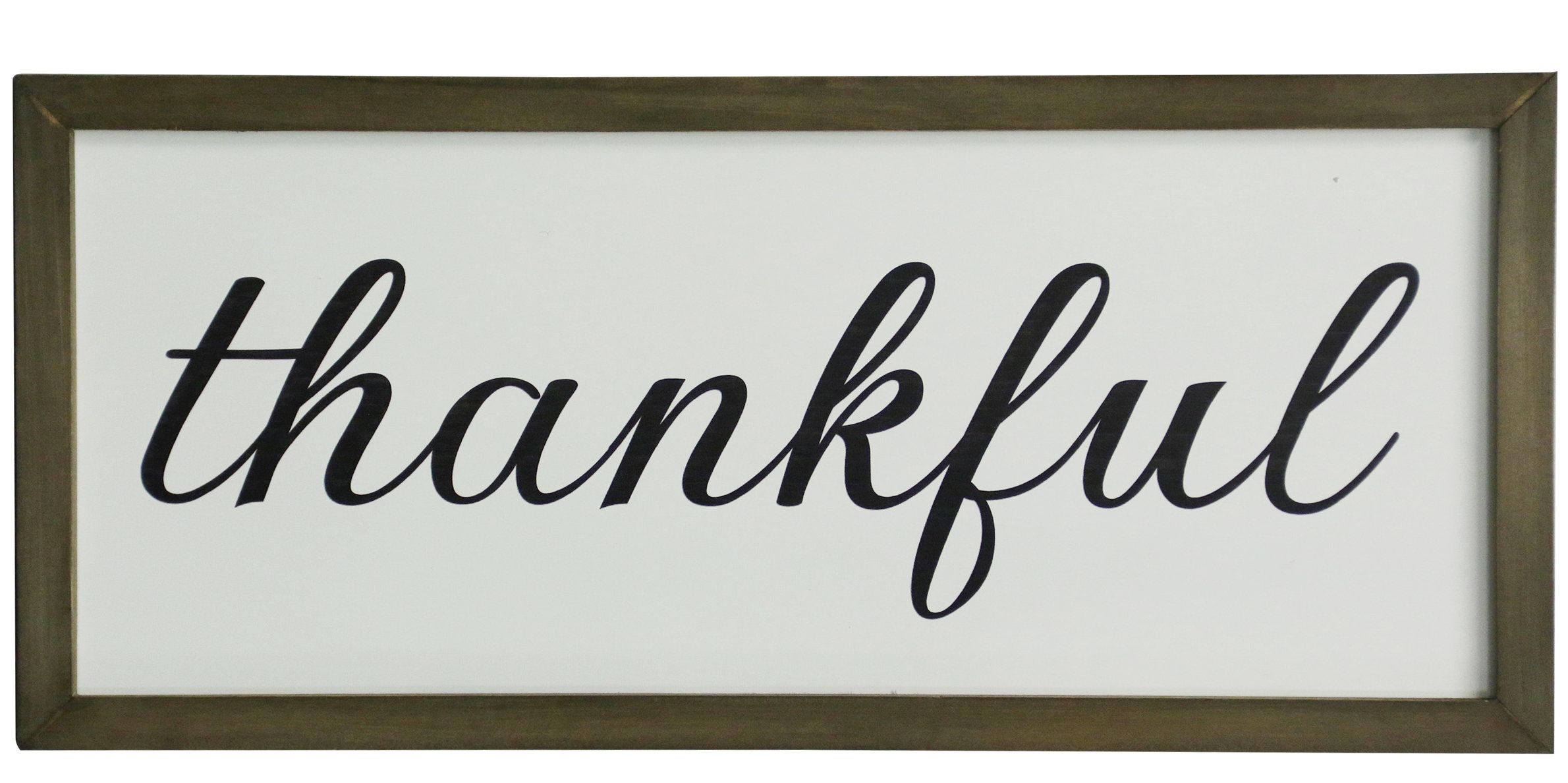Gracie Oaks Rustic Thankful Sign Wall Décor Pertaining To Fawcett Thankful Heart Wall Decor (Photo 25 of 30)