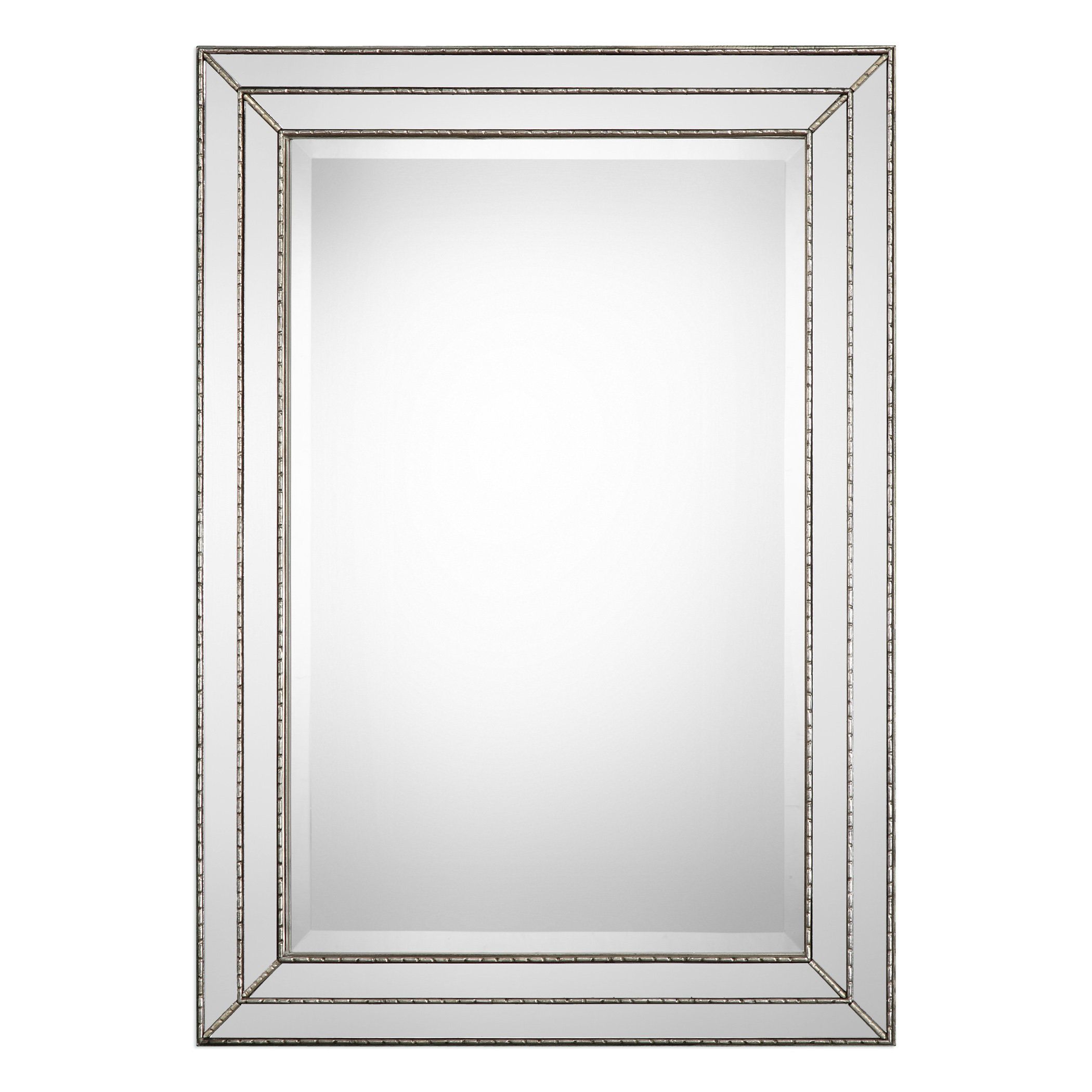 Greyleigh Willacoochee Traditional Beveled Accent Mirror Inside Alie Traditional Beveled Distressed Accent Mirrors (View 23 of 30)