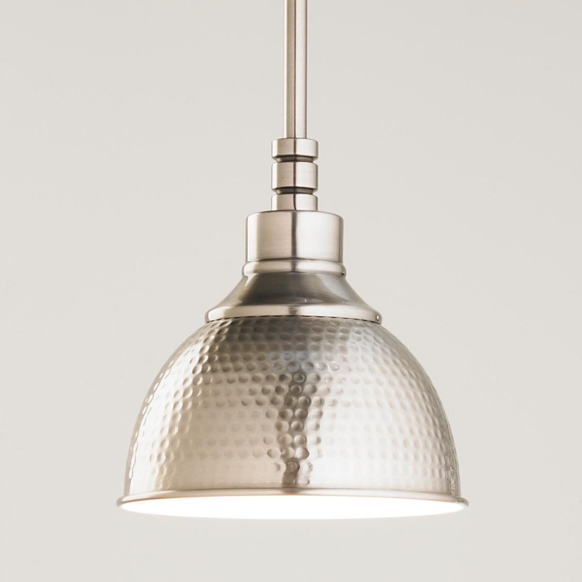 Hammered Metal Pendant Light – Small | 55th Ave | Kitchen With Houon 1 Light Cone Bell Pendants (View 29 of 30)