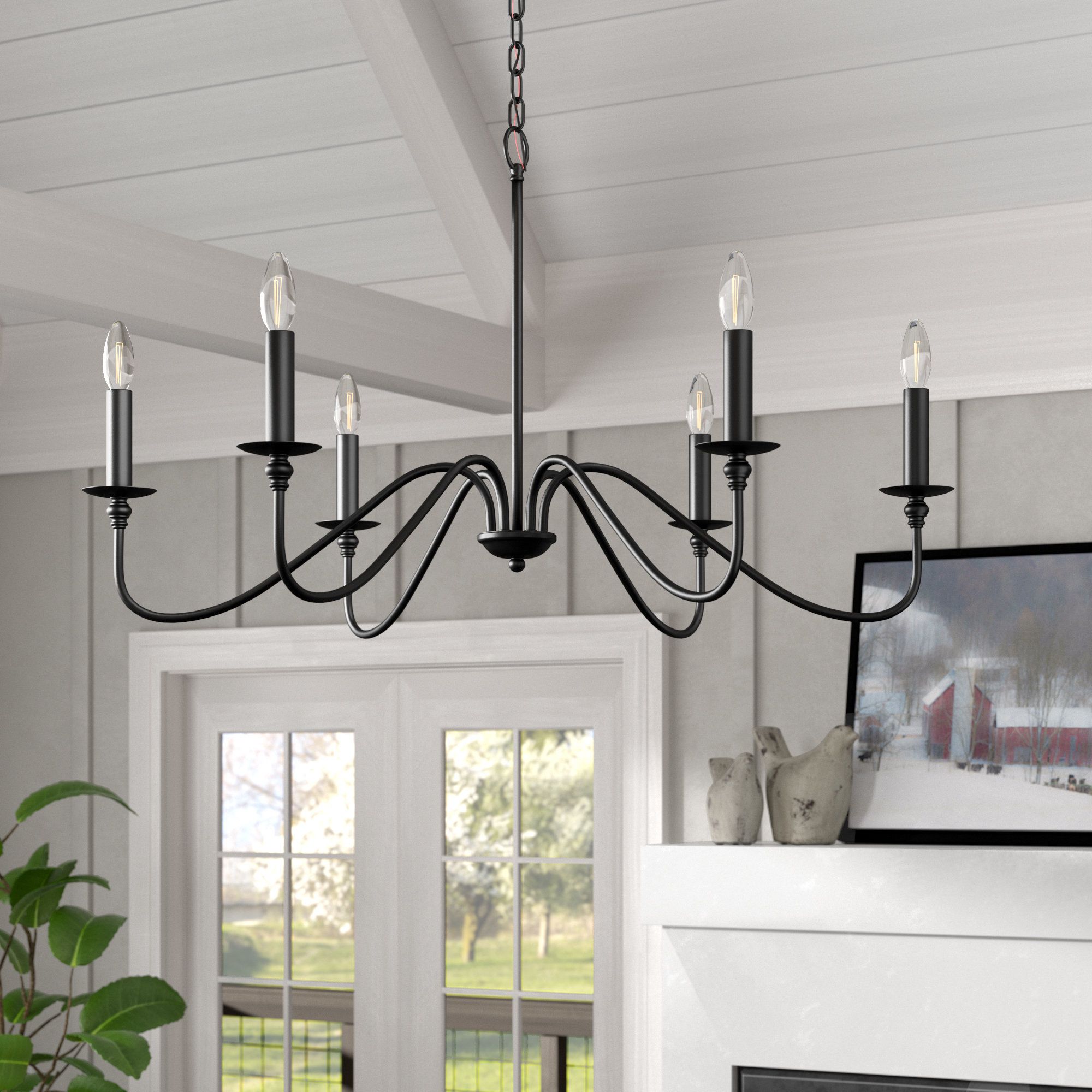 Hamza 6 Light Candle Style Chandelier Intended For Perseus 6 Light Candle Style Chandeliers (View 11 of 30)