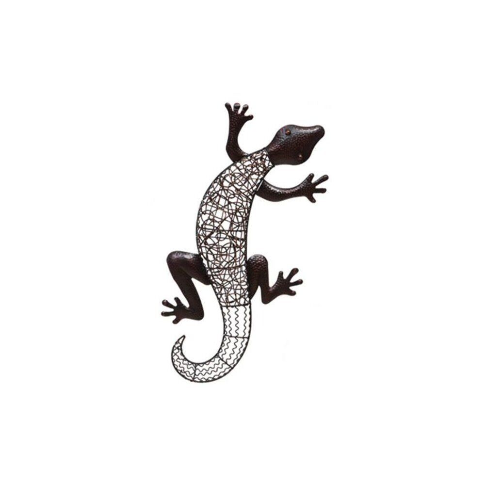 Handcrafted Iron And Rattan Gecko Wall Decor For Gecko Wall Decor (View 28 of 30)