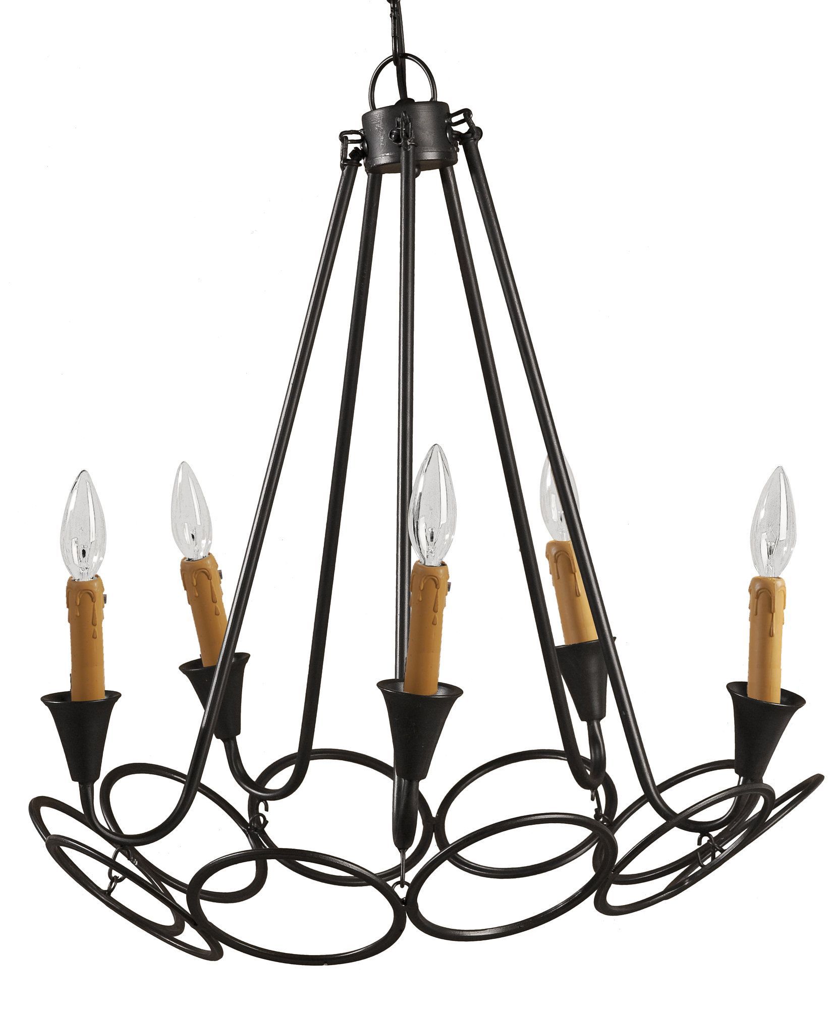 Hinerman 5 Light Candle Style Chandelier | Products | Metal With Hinerman 5 Light Kitchen Island Pendants (Photo 21 of 30)