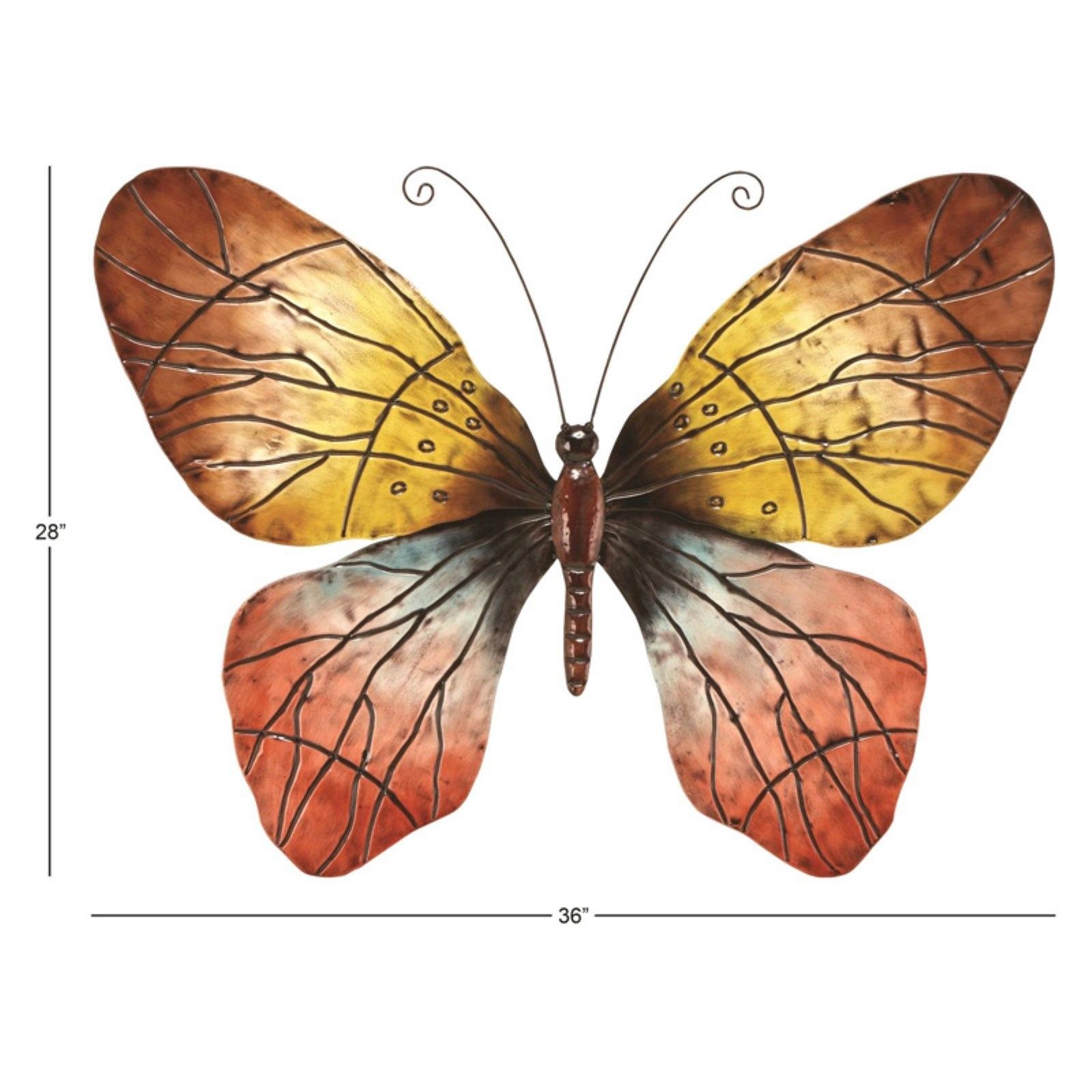 Ideas: Dazzling Butterfly Wall Decor Wall Art Design For Intended For Reeds Migration Wall Decor Sets (set Of 3) (View 28 of 30)