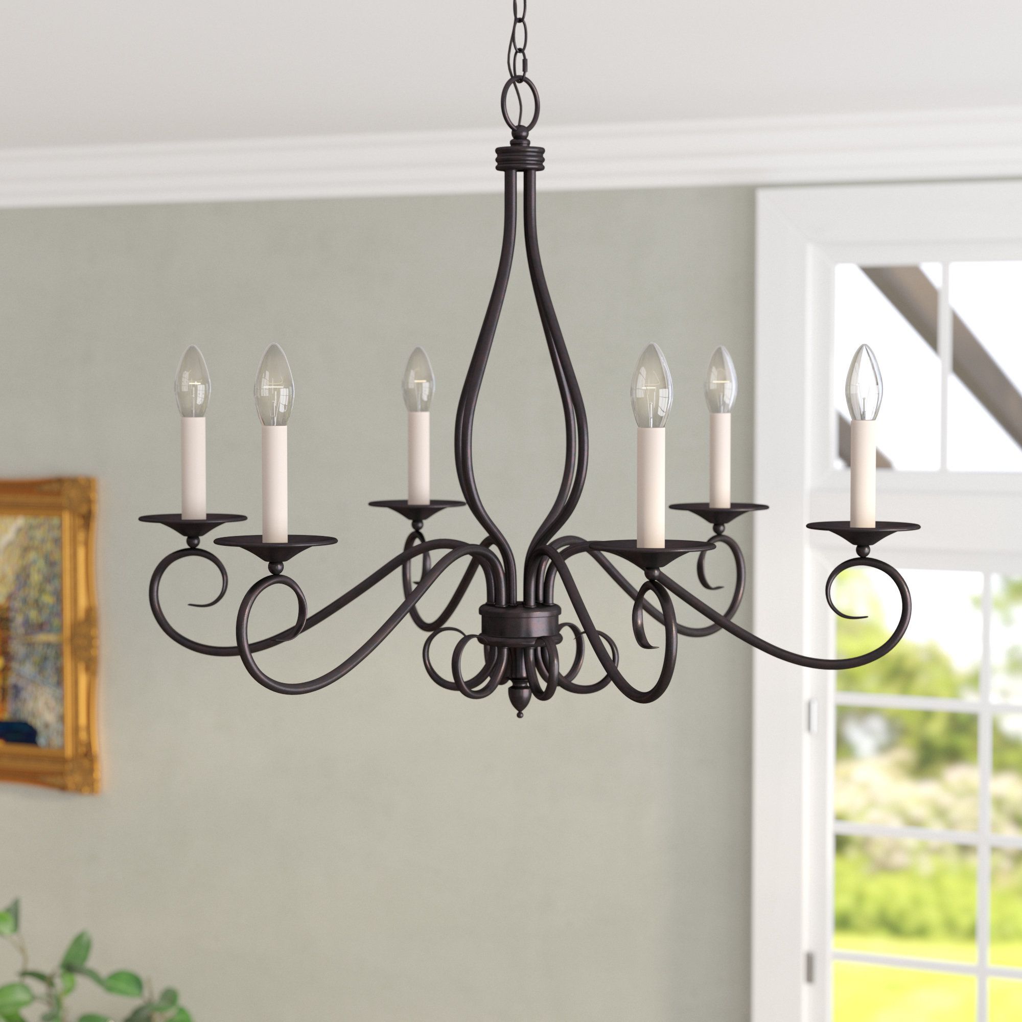 Ingles 6 Light Chandelier With Regard To Diaz 6 Light Candle Style Chandeliers (View 25 of 30)