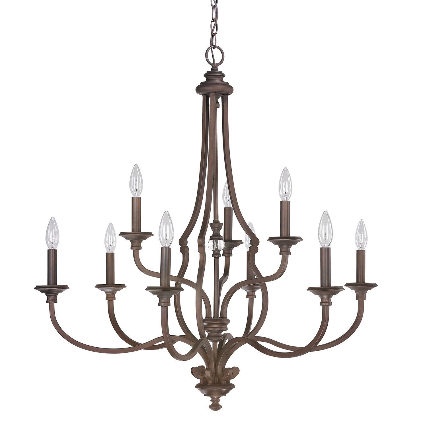 Jaclyn 9 Light Candle Style Chandelier Intended For Berger 5 Light Candle Style Chandeliers (Photo 27 of 30)
