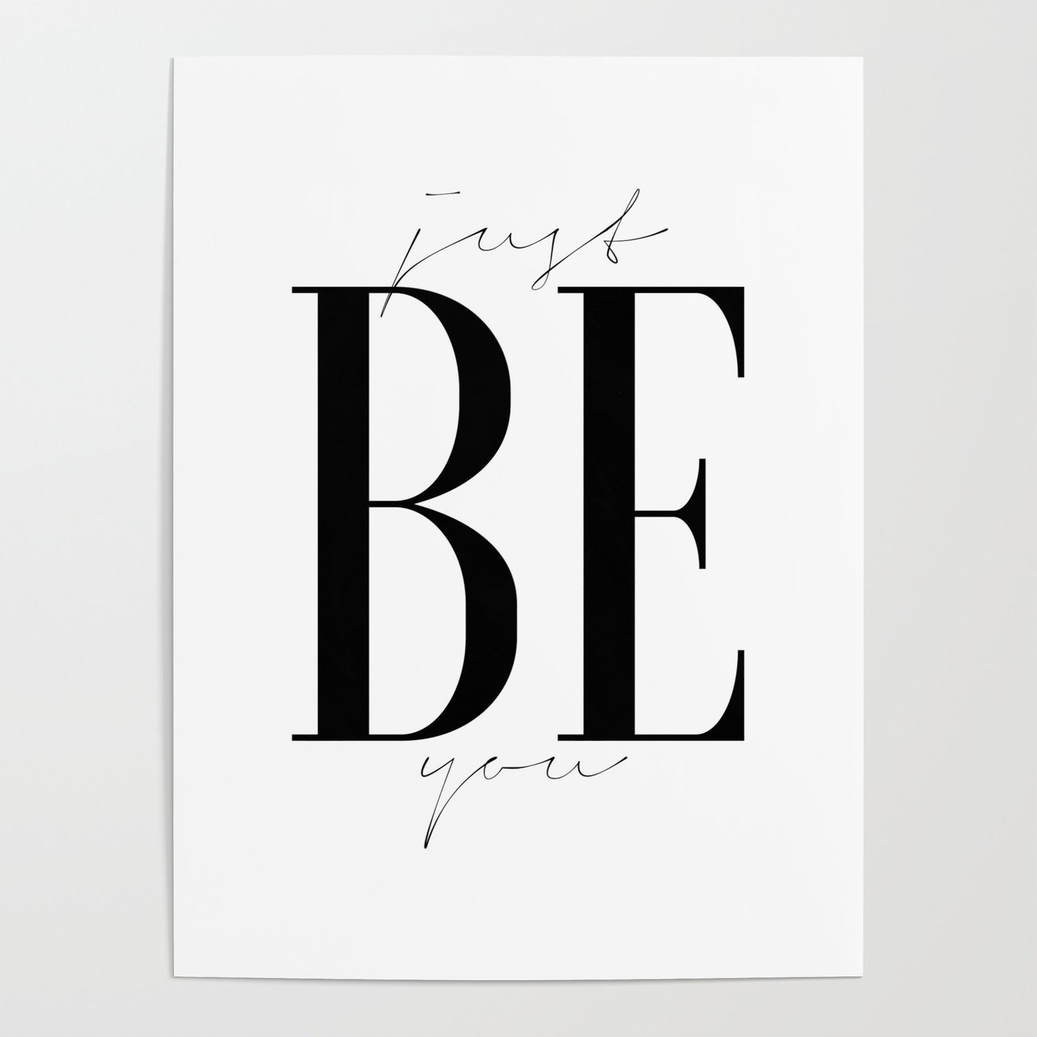 Just Be You, Be Yourself, Inspirational Quote, Wall Art,gift For  Friend,typography Print,quote Print Posteralextypography Regarding Rectangle Like Yourself Inspirational Typography Wall Plaque (Photo 15 of 30)