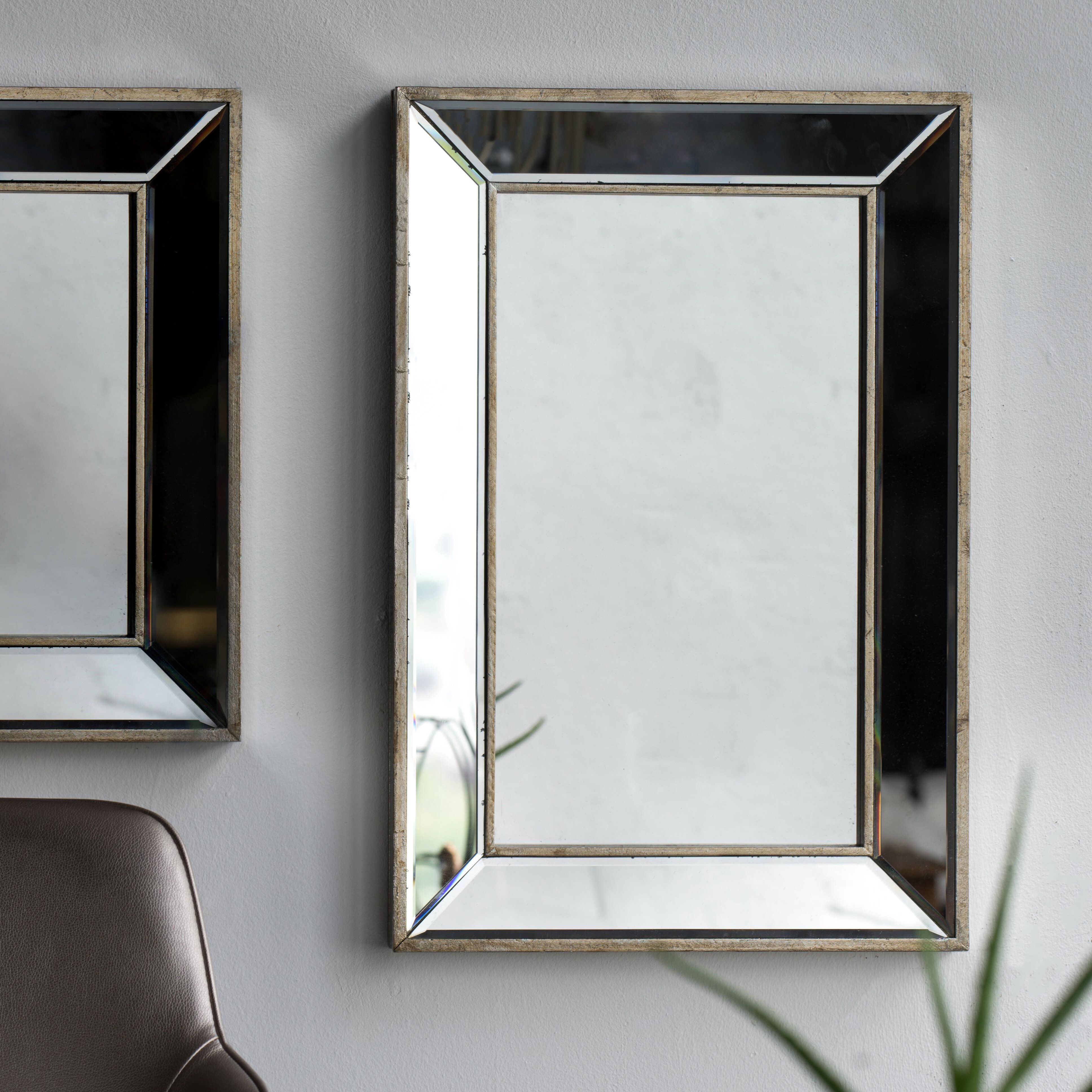 Kapp Rectangle Accent Wall Mirror Throughout Lake Park Beveled Beaded Accent Wall Mirrors (View 11 of 30)