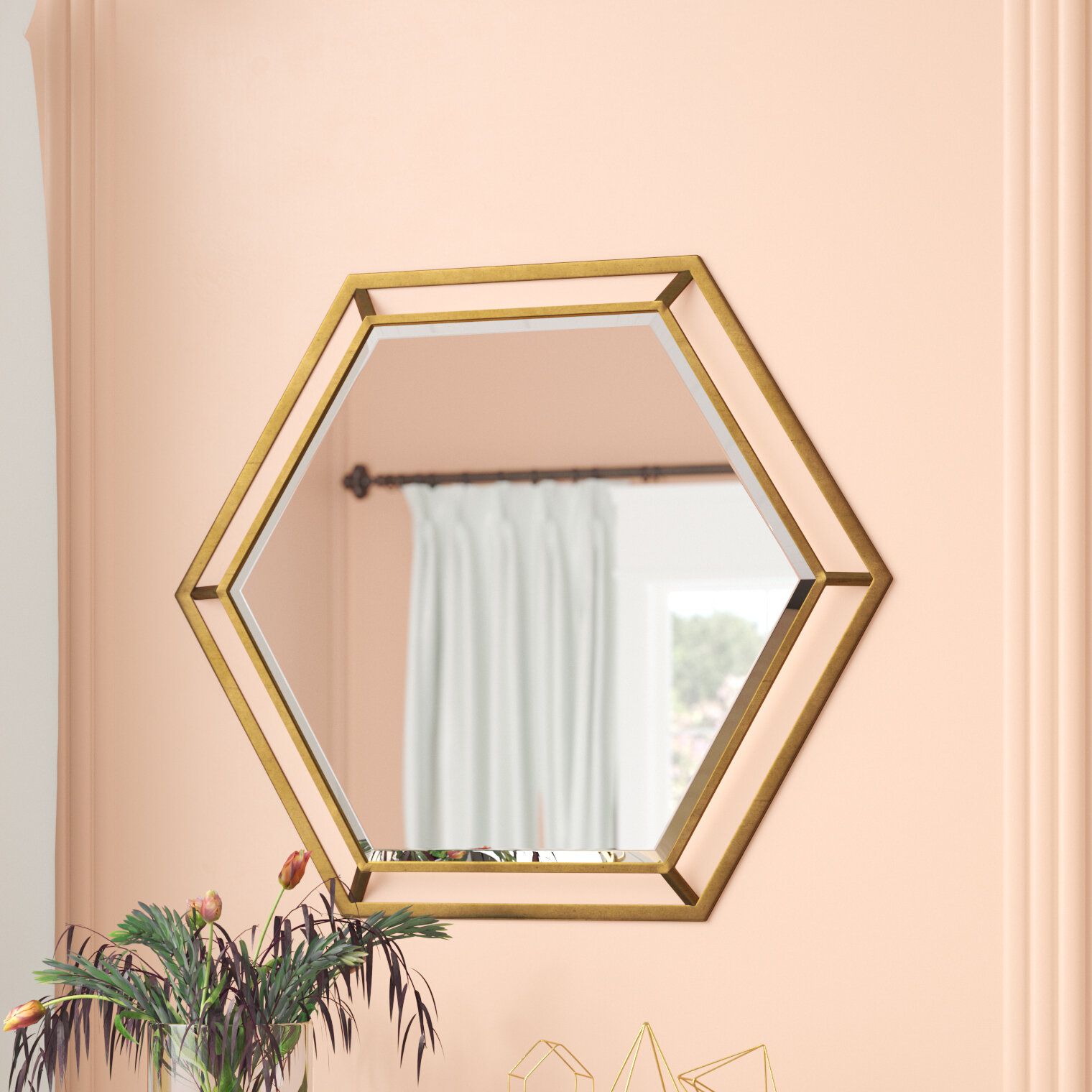 Kelston Mills Modern & Contemporary Beveled Accent Mirror Throughout Modern & Contemporary Beveled Wall Mirrors (View 7 of 30)