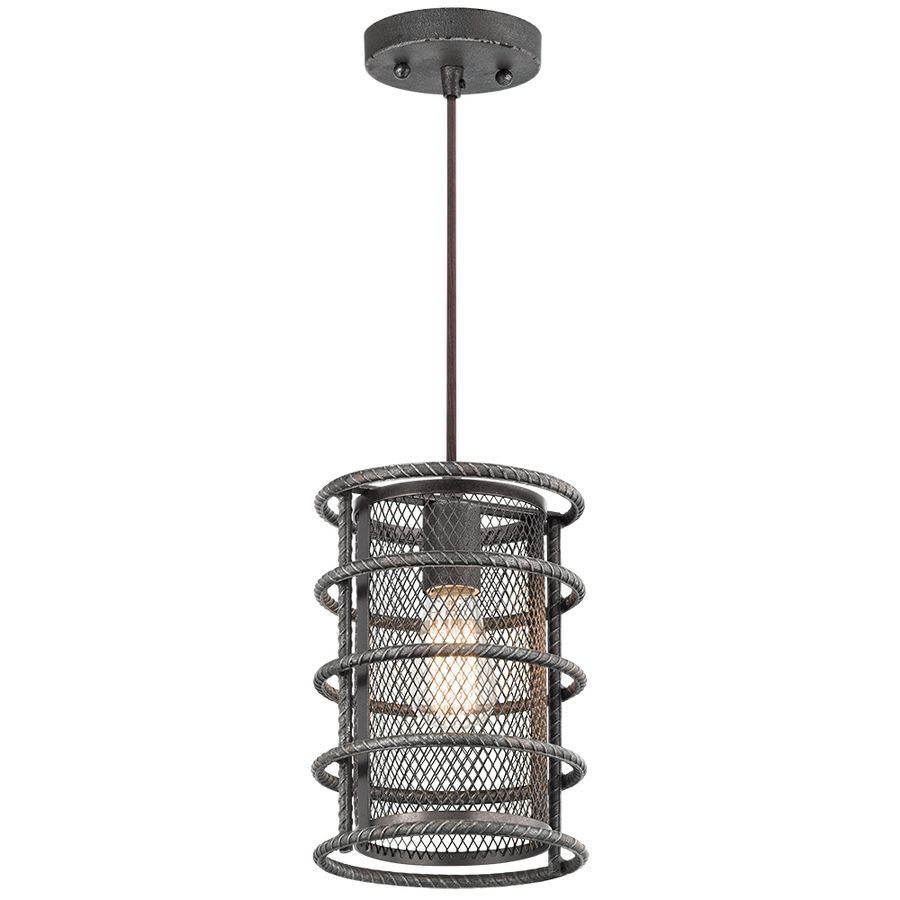Kichler Lighting Ramida 36 In Antique Steel Industrial Mini Intended For Barrons 1 Light Single Cylinder Pendants (View 28 of 30)