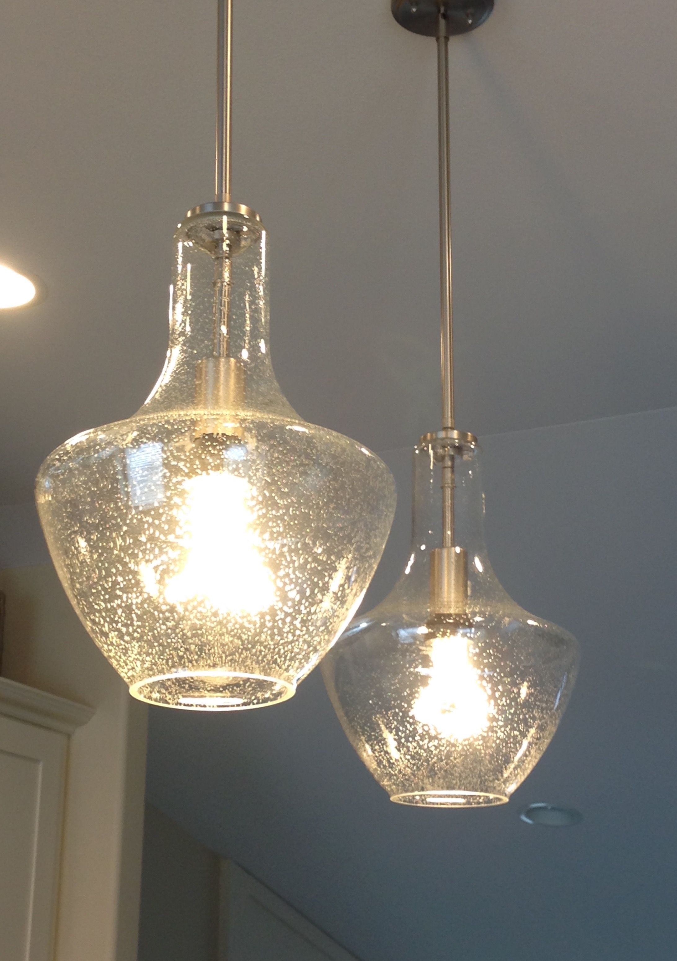 Kichler Seeded Glass Pendant Lights … | Lighting In 2019… Within Giacinta 1 Light Single Bell Pendants (View 17 of 30)