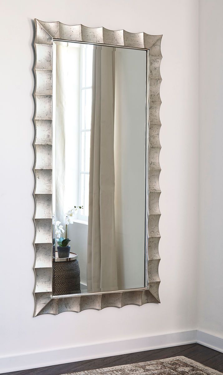 Laasya – Antique Silver Finish – Accent Mirror With Regard To Silver Frame Accent Mirrors (View 21 of 30)