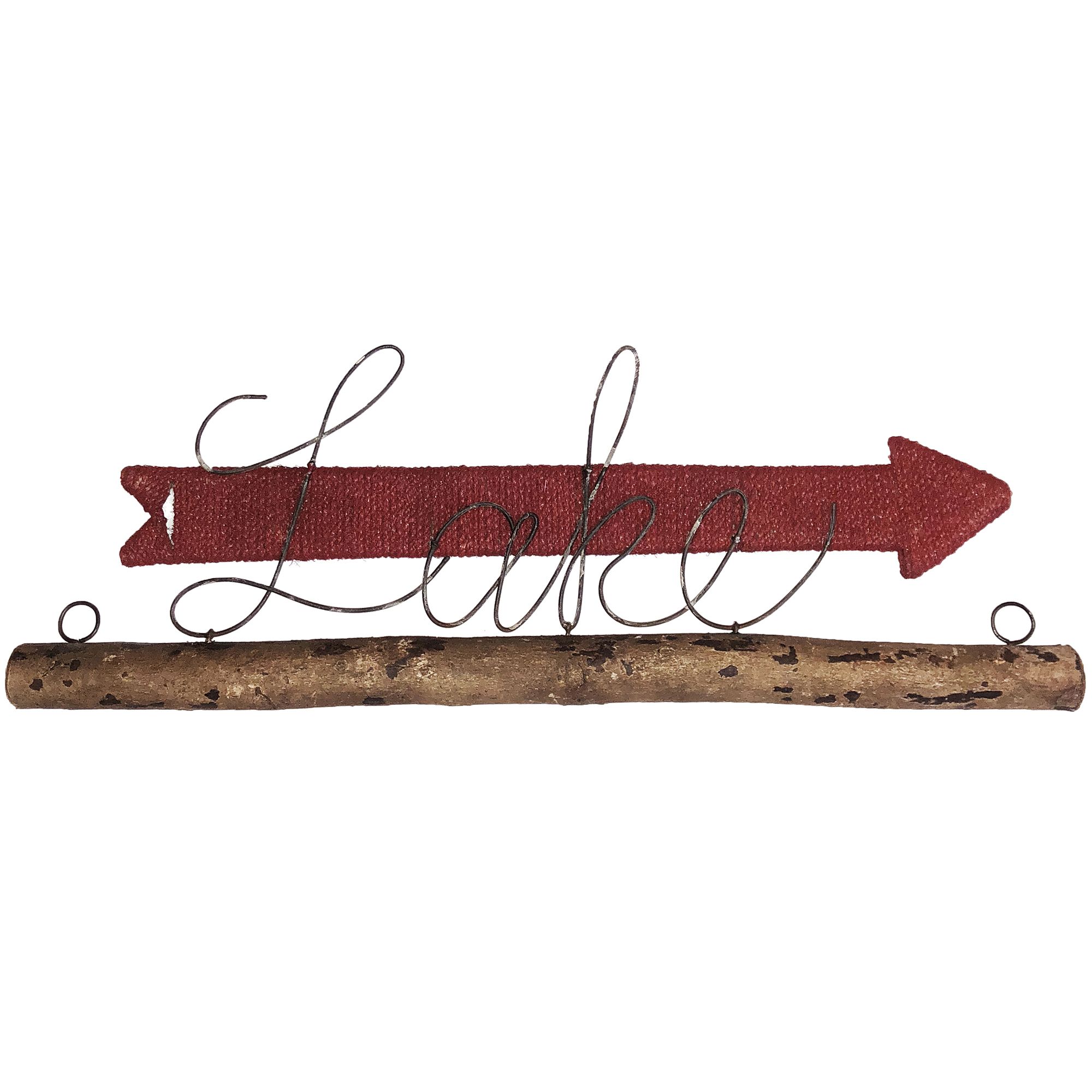 Lake With Red Rope Arrow Wall Decor For Metal Rope Wall Sign Wall Decor (Photo 30 of 30)