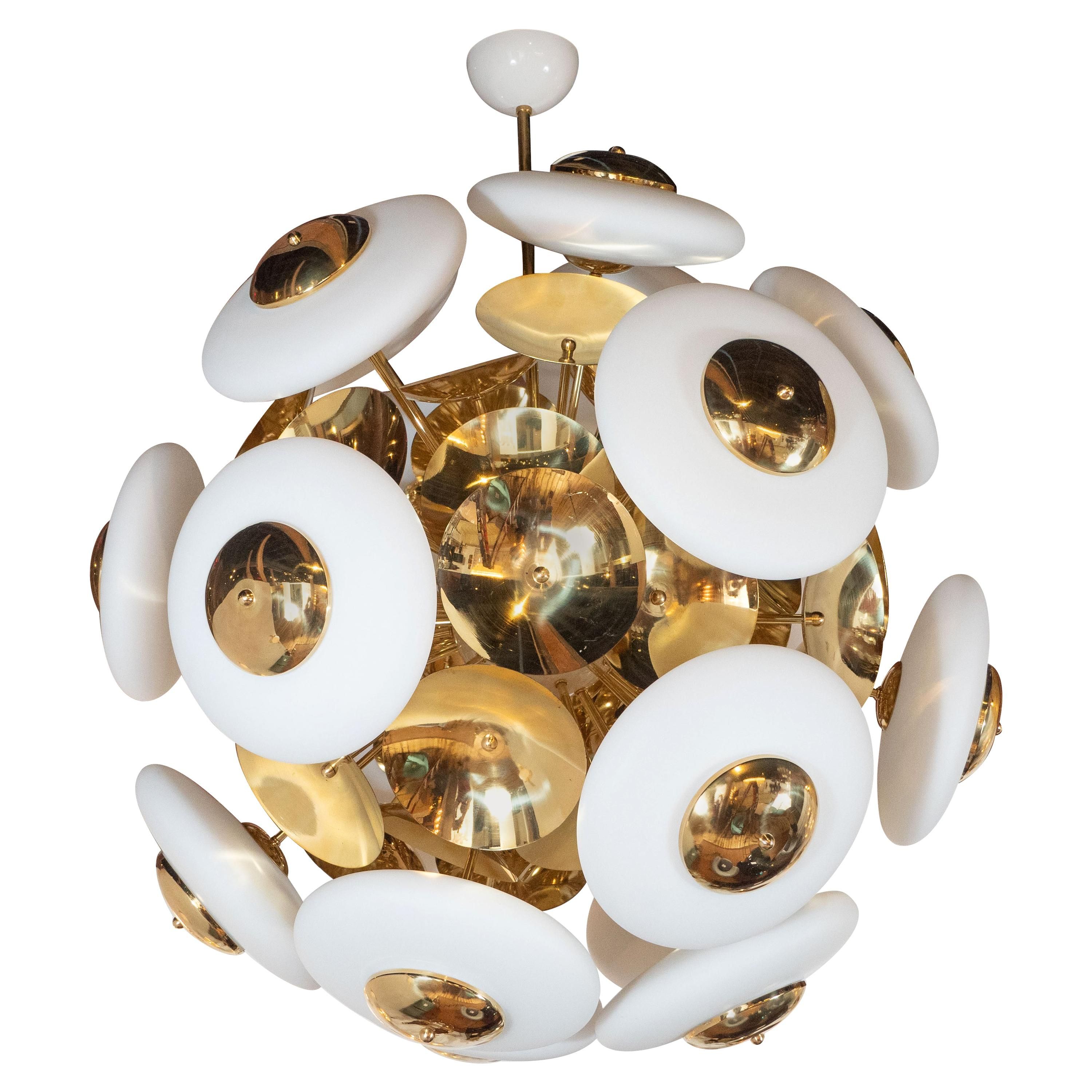 Large Glass Pendant Lights – 523 For Sale On 1stdibs Within Corona 12 Light Sputnik Chandeliers (View 19 of 30)