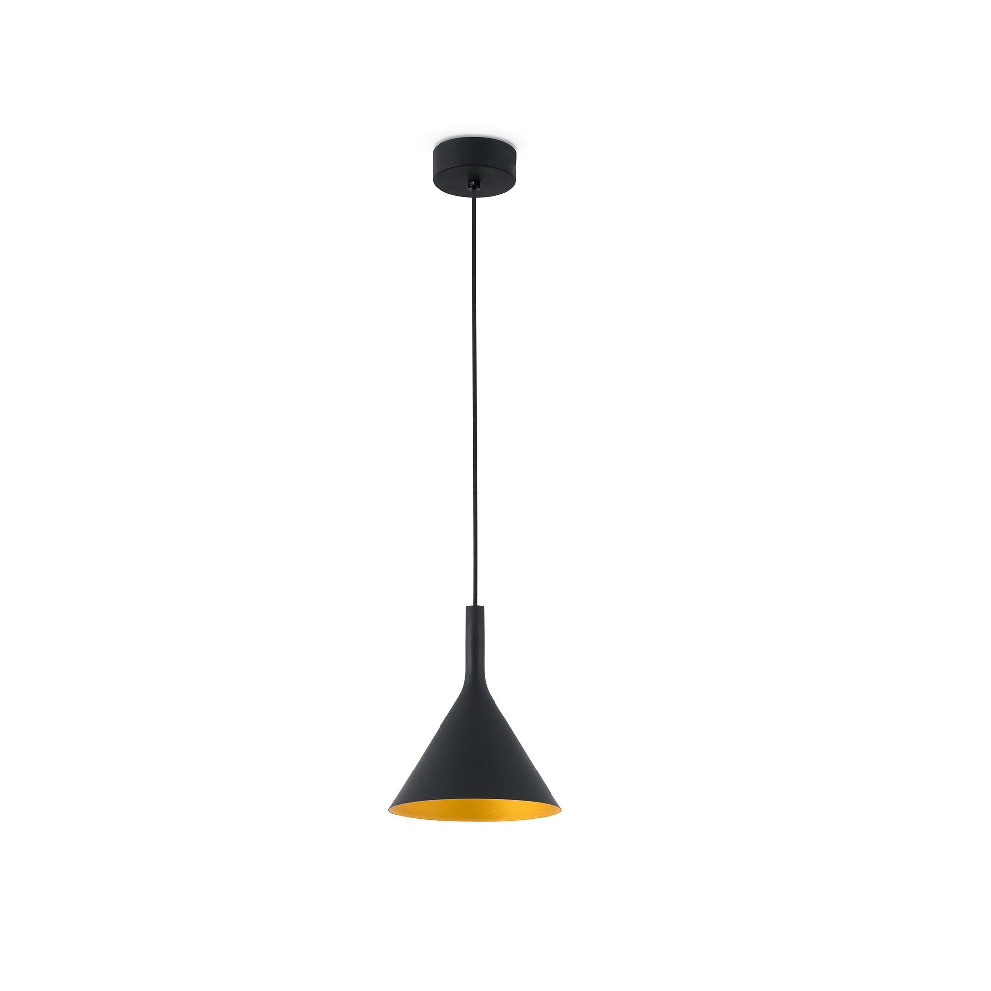 Led Small Ceiling Pendant Light Black, Gold With Regard To Ninette 1 Light Dome Pendants (Photo 30 of 30)