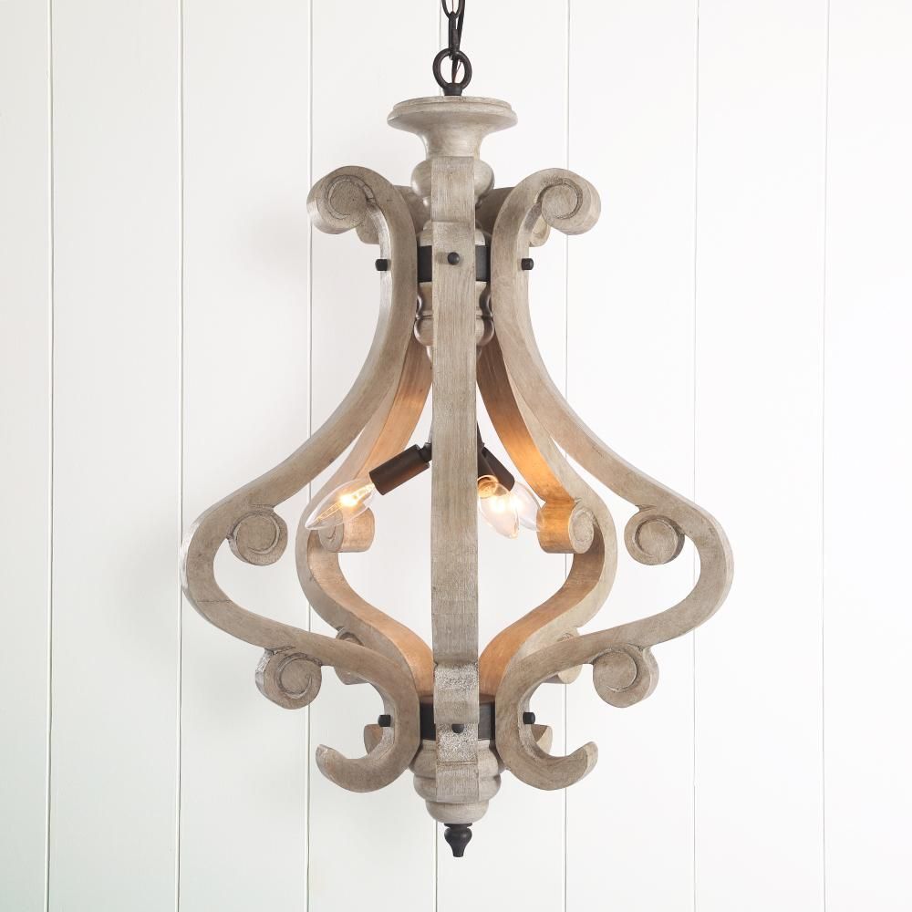 Lnc Pendant Lights Adjustable Cottage Wooden Rustic Foyer Intended For Rossi Industrial Vintage 1 Light Geometric Pendants (View 12 of 30)
