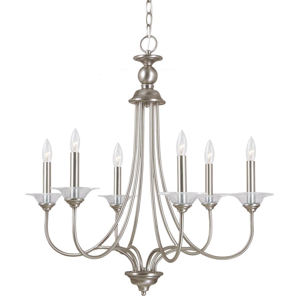 Locklin 6 Light Candle Style Chandelier Within Diaz 6 Light Candle Style Chandeliers (View 27 of 30)