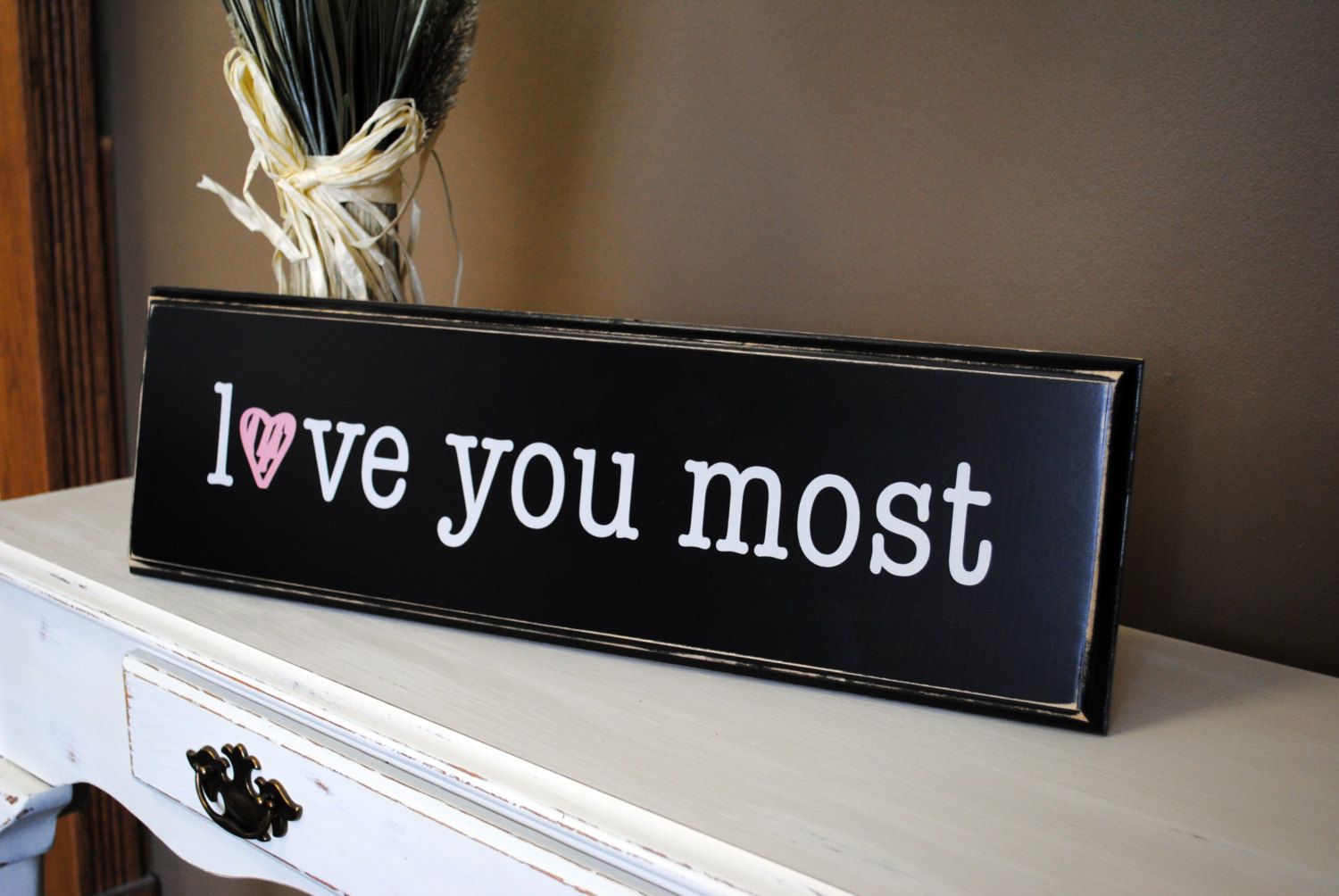 Love You More Wood Sign Most Nursery Decor Baby Funny Quotes In &#039;love You More&#039; Wood Wall Decor (View 30 of 30)