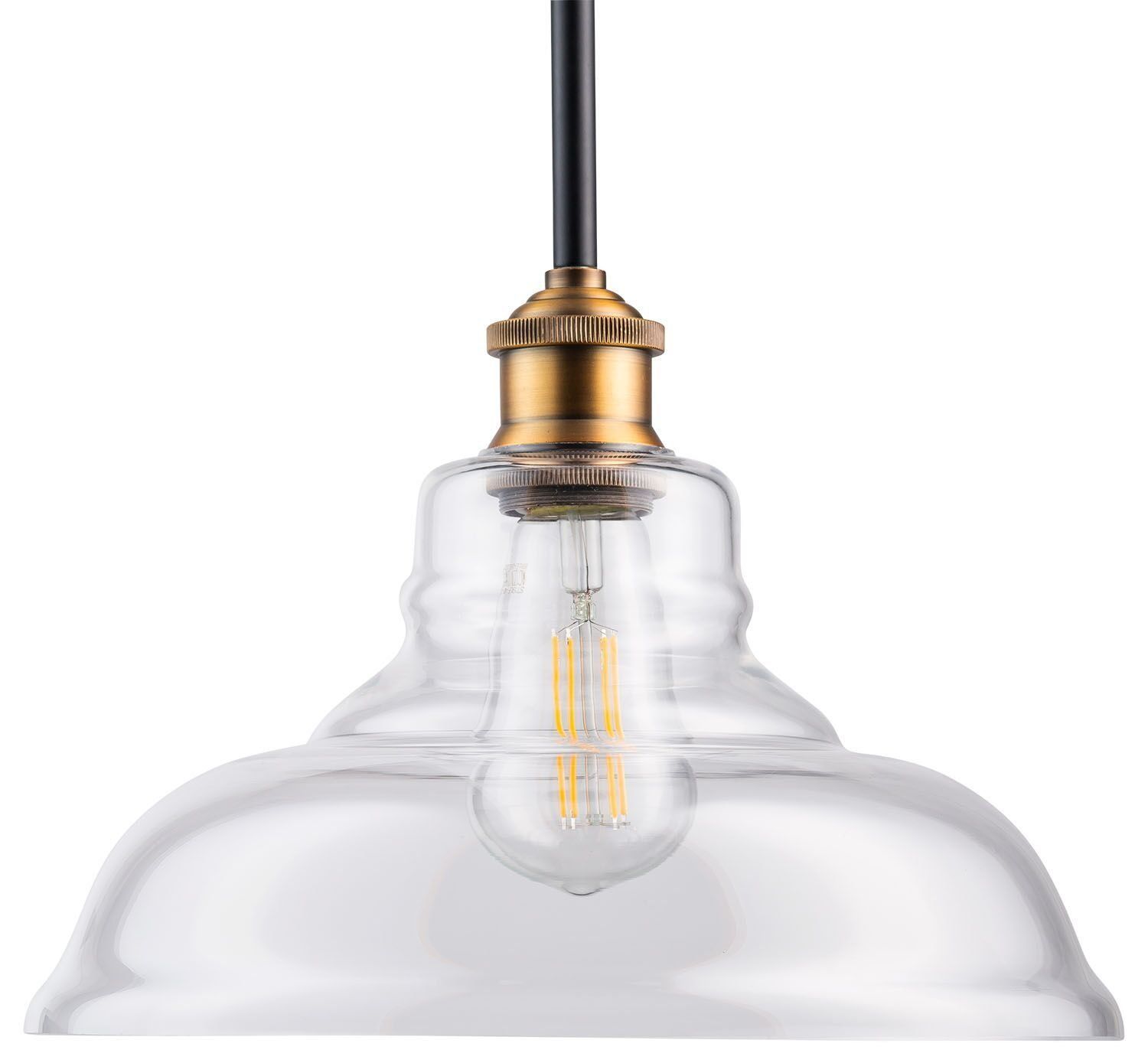 Lucera Led Contemporary Kitchen Pendant Light – Brushed With Betsy 1 Light Single Globe Pendants (View 30 of 30)
