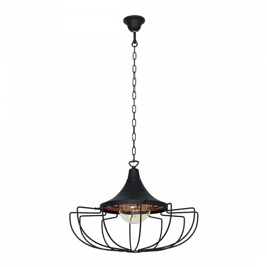 Lux Loop Black Perseus Hanging Lamp For Perseus 6 Light Candle Style Chandeliers (View 30 of 30)