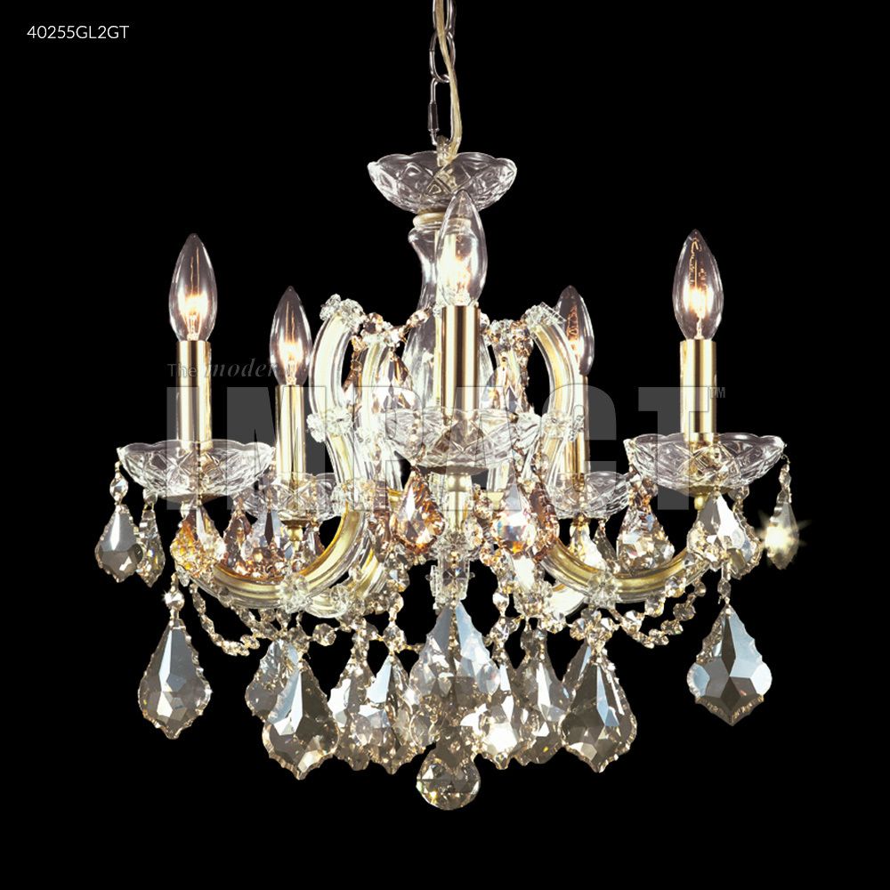 Maria Theresa 5 Light Chandelier, Silver 40255s22 | Elite Fixtures Intended For Thresa 5 Light Shaded Chandeliers (Photo 13 of 30)