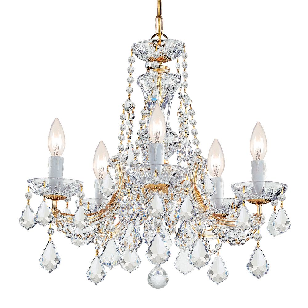 Featured Photo of 2024 Best of Thresa 5-light Shaded Chandeliers