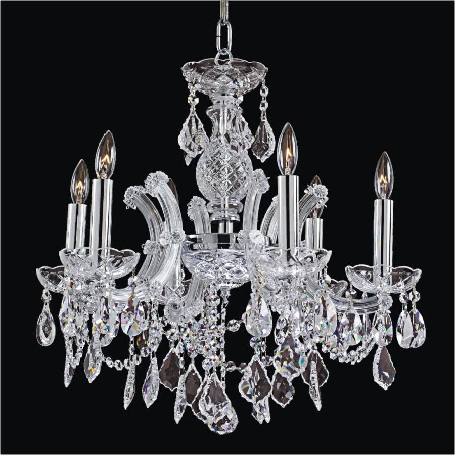 Maria Theresa 561ld Leaf Prism Chandeliers | 6 – 12 Light Intended For Thresa 5 Light Shaded Chandeliers (View 18 of 30)