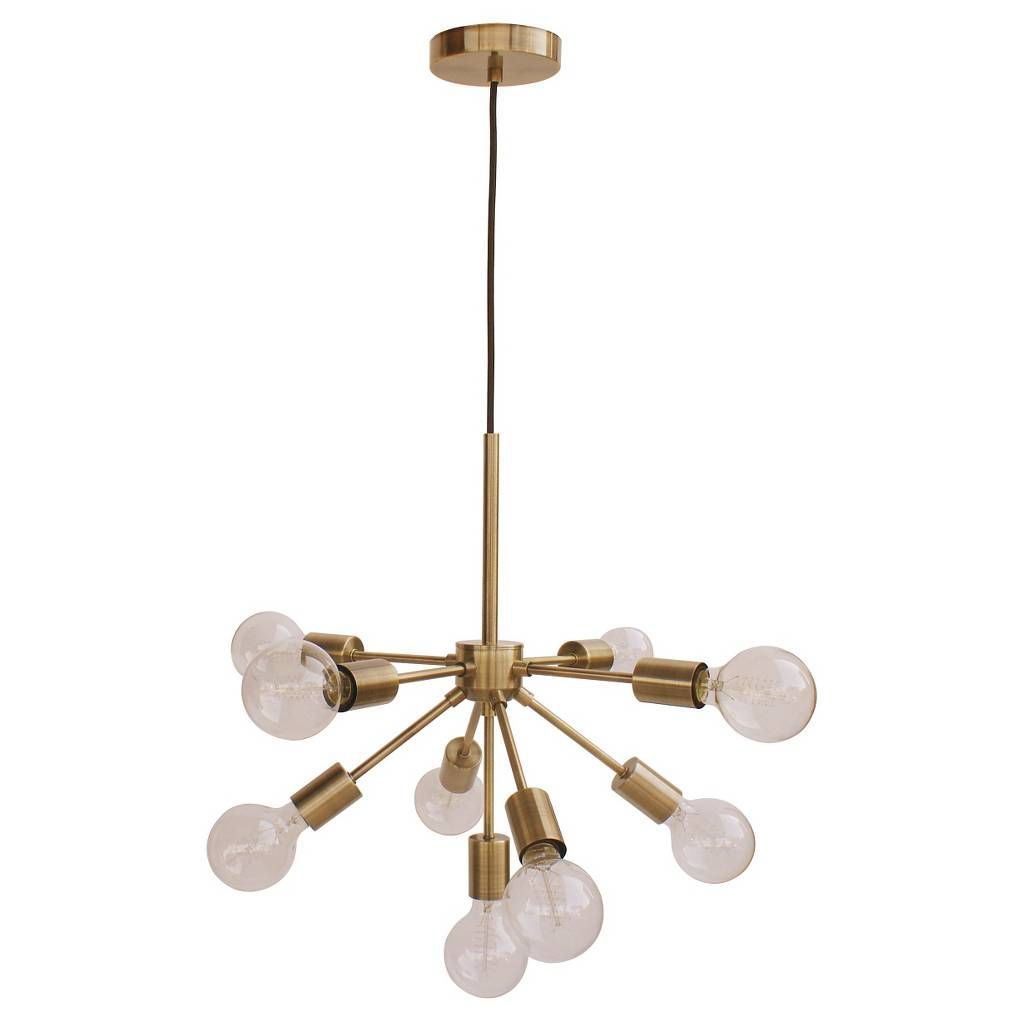 Menlo Asterisk Ceiling Light Brass – Project 62™ | Bedroom Inside Bautista 6 Light Sputnik Chandeliers (View 25 of 30)