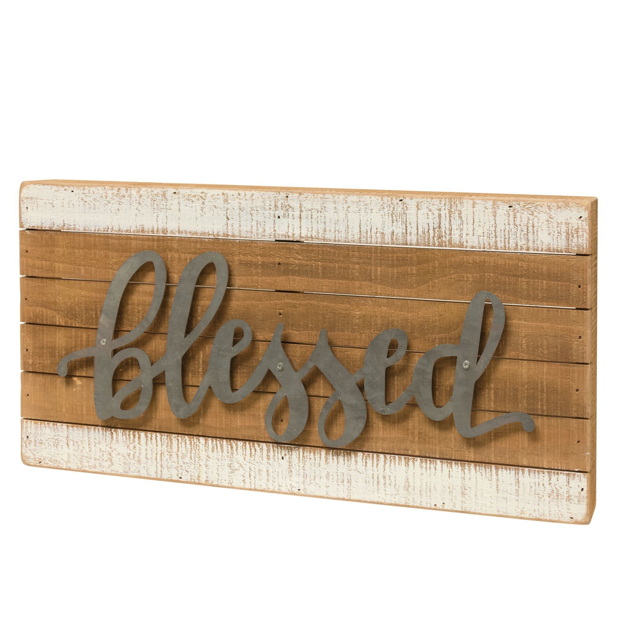 Metal Blessed Sign | Wayfair With Regard To Blessed Steel Wall Decor (View 21 of 30)