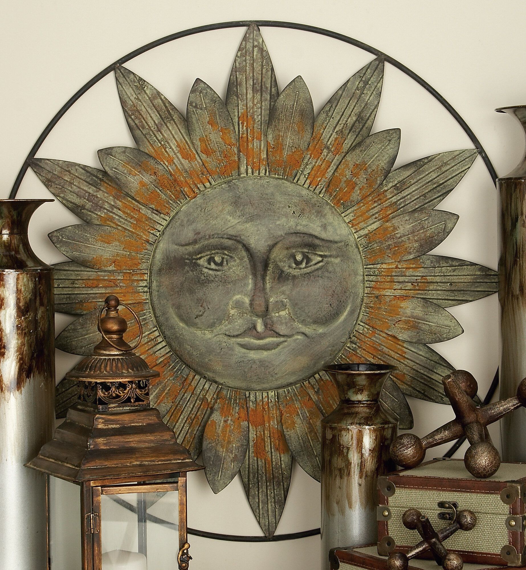 Metal Sun Wall Décor Within Round Compass Wall Decor (Photo 28 of 30)