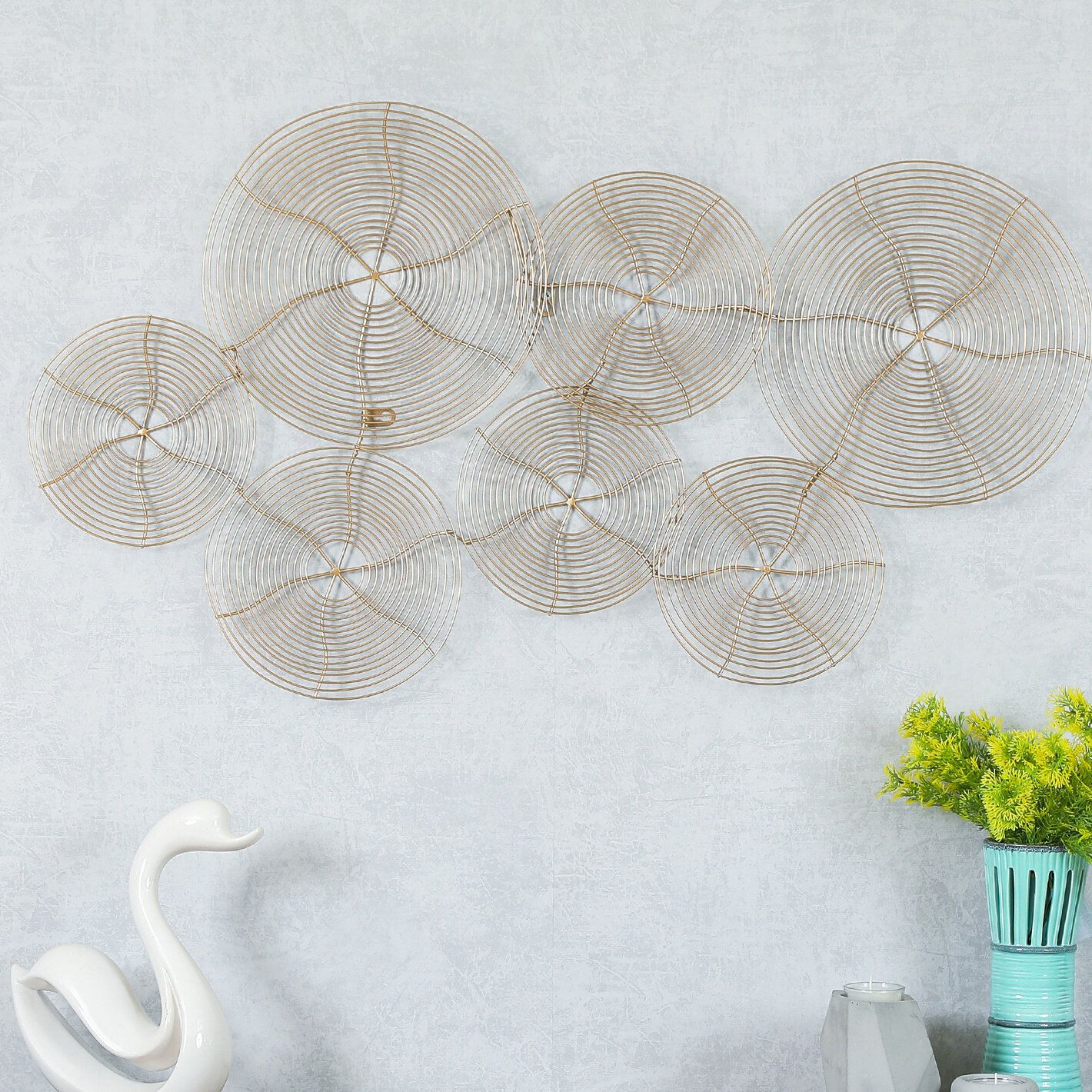 Metal Swirl Plates Wall Décor Inside Multi Plates Wall Decor (View 26 of 30)