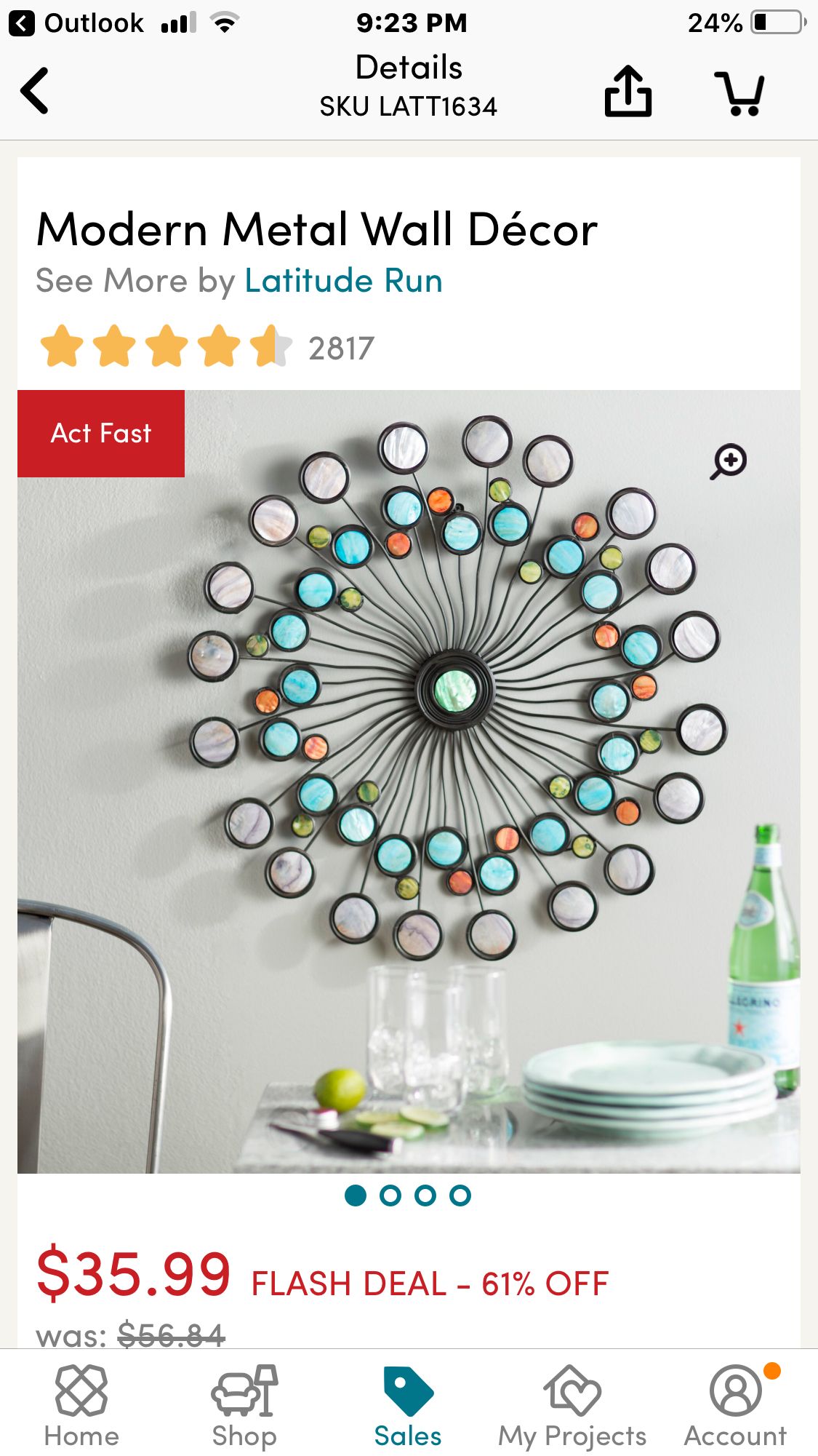 Modern Circles Metal Wall Art | Home Design | Wall Decor Intended For Vase And Bowl Wall Decor By Alcott Hill (Photo 26 of 30)