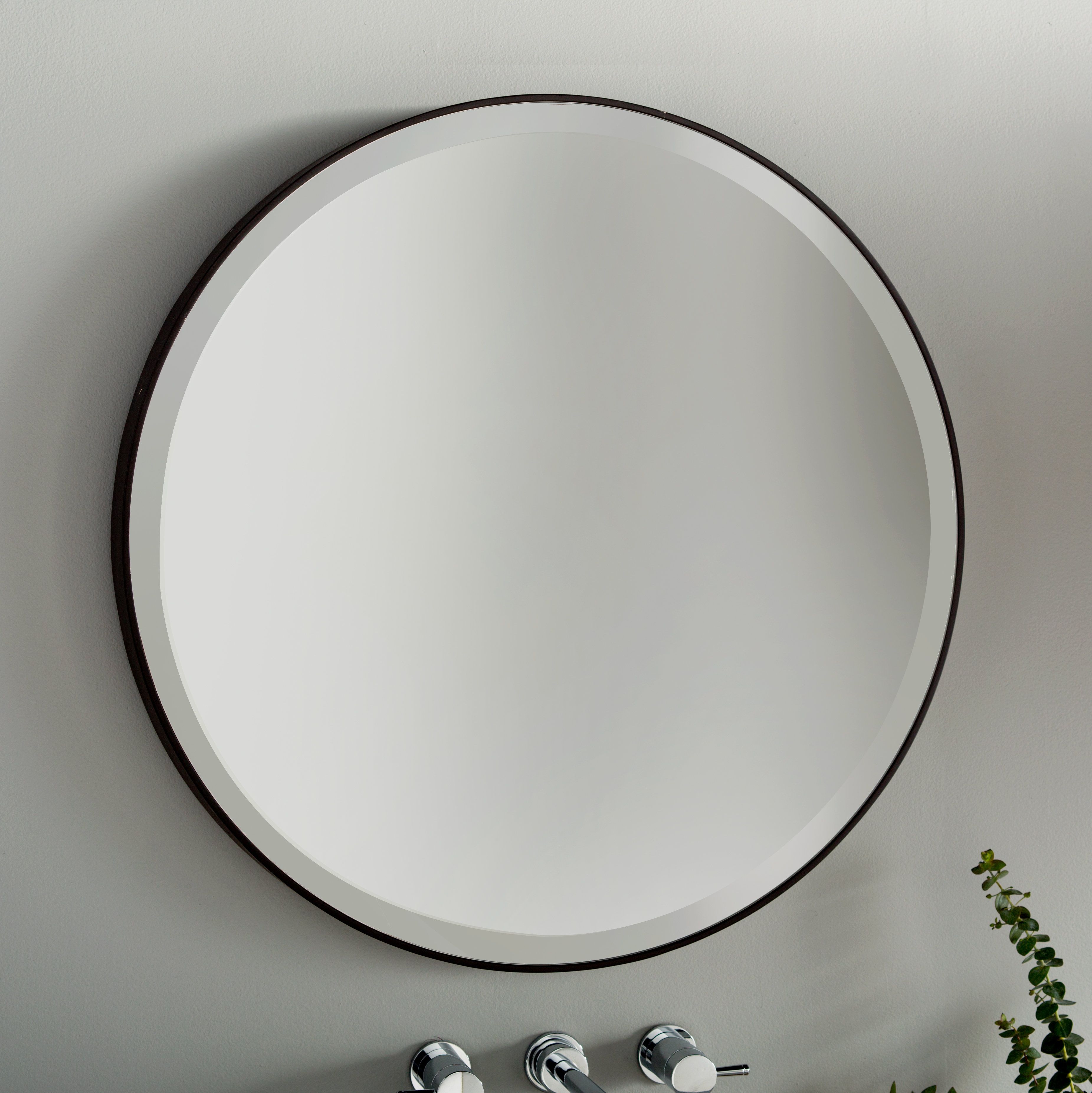 Modern & Contemporary Large Metal Framed Wall Mirror | Allmodern Throughout Estrela Modern Sunburst Metal Wall Mirrors (View 23 of 30)